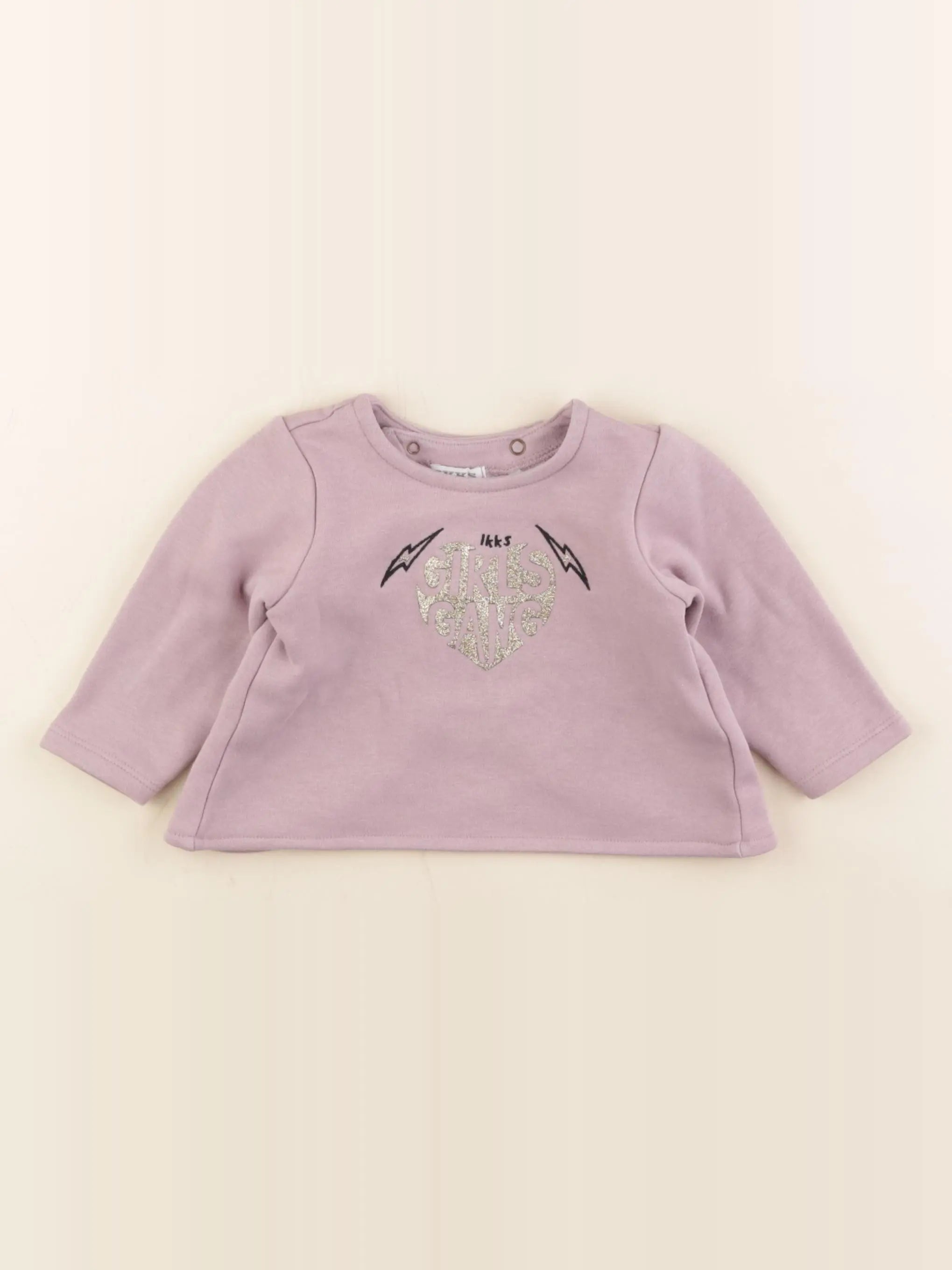 IKKS - sweat violet - 6 mois