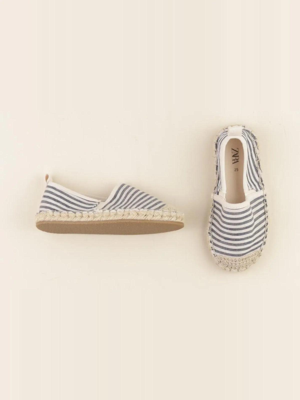 Zara - tennis élastiqué bleu, blanc - pointure 25