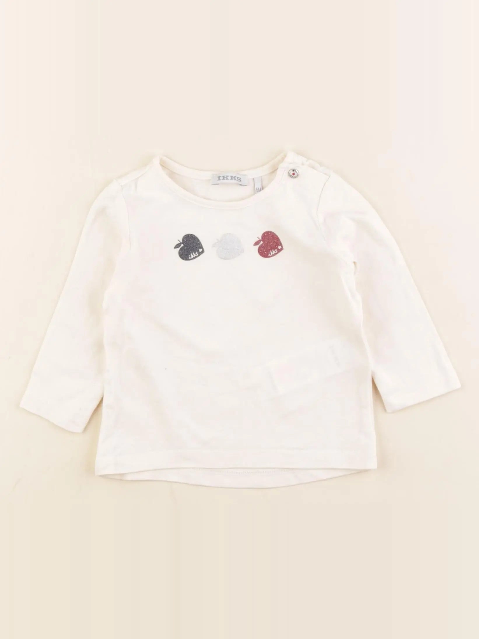 IKKS - tee-shirt beige - 6 mois