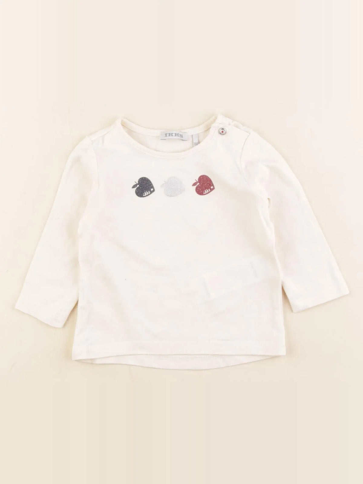 IKKS - tee-shirt beige - 6 mois