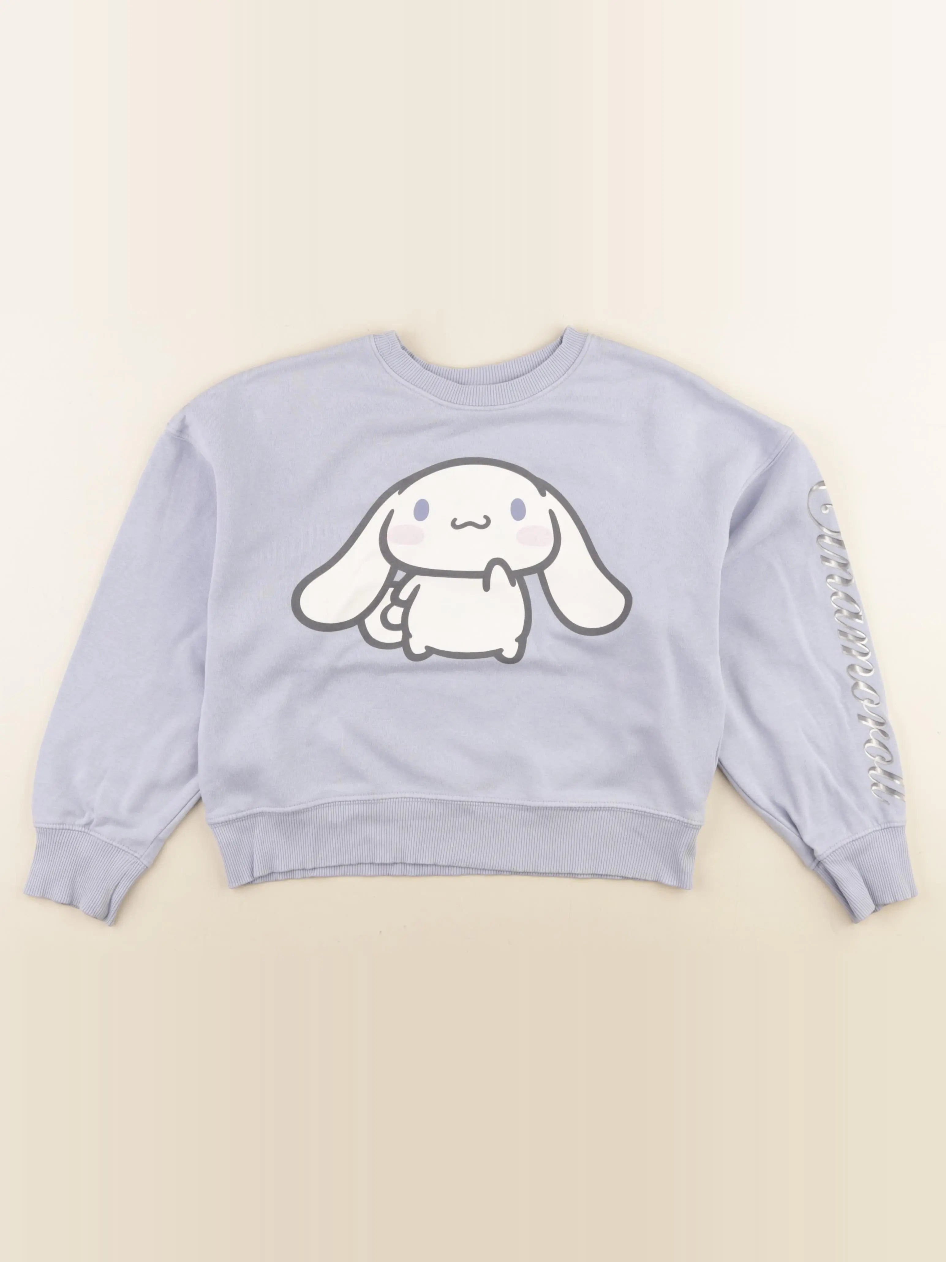 H&M - sweat bleu - 8/10 ans