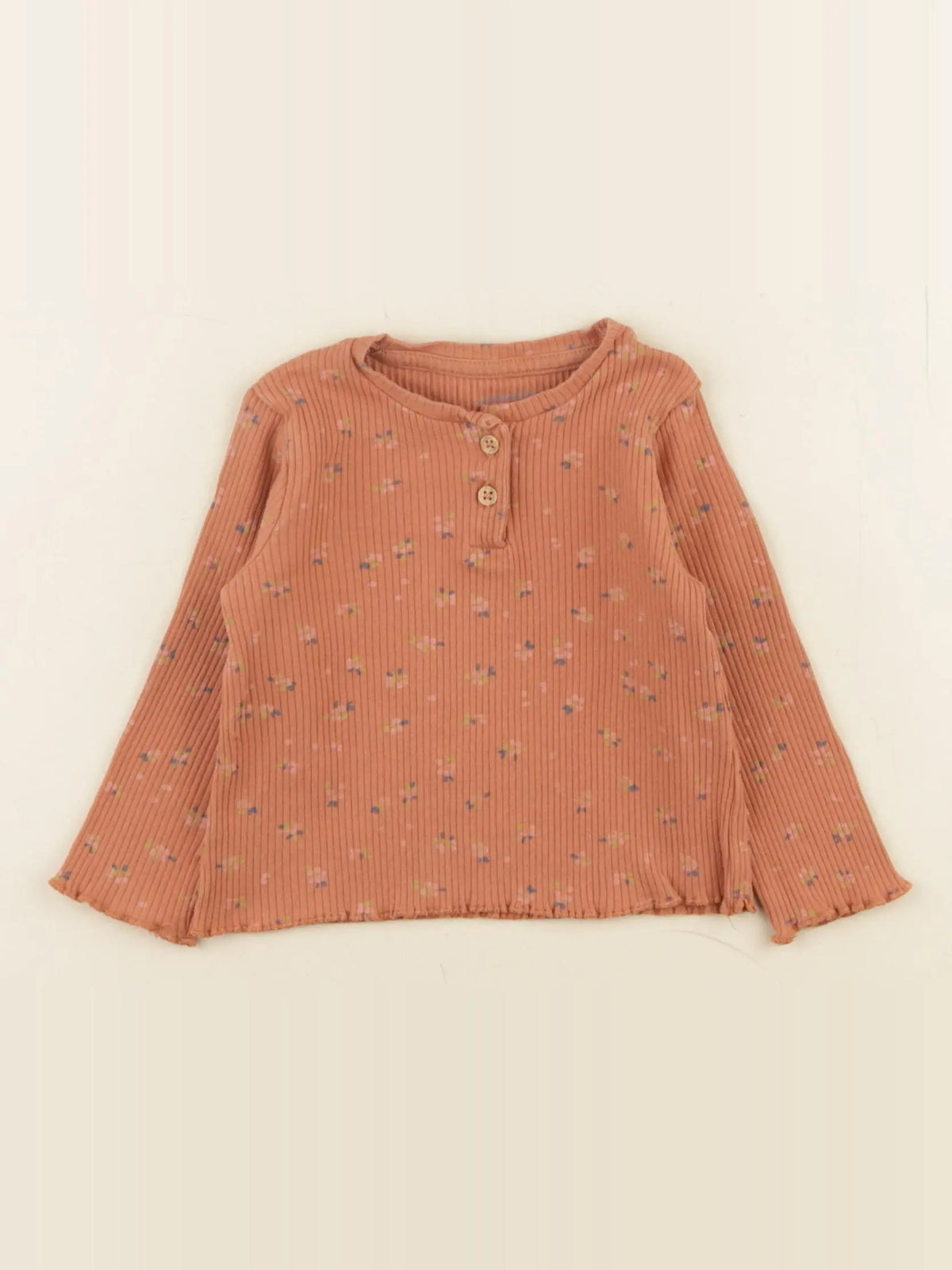 Vertbaudet - tee-shirt orange - 9 mois