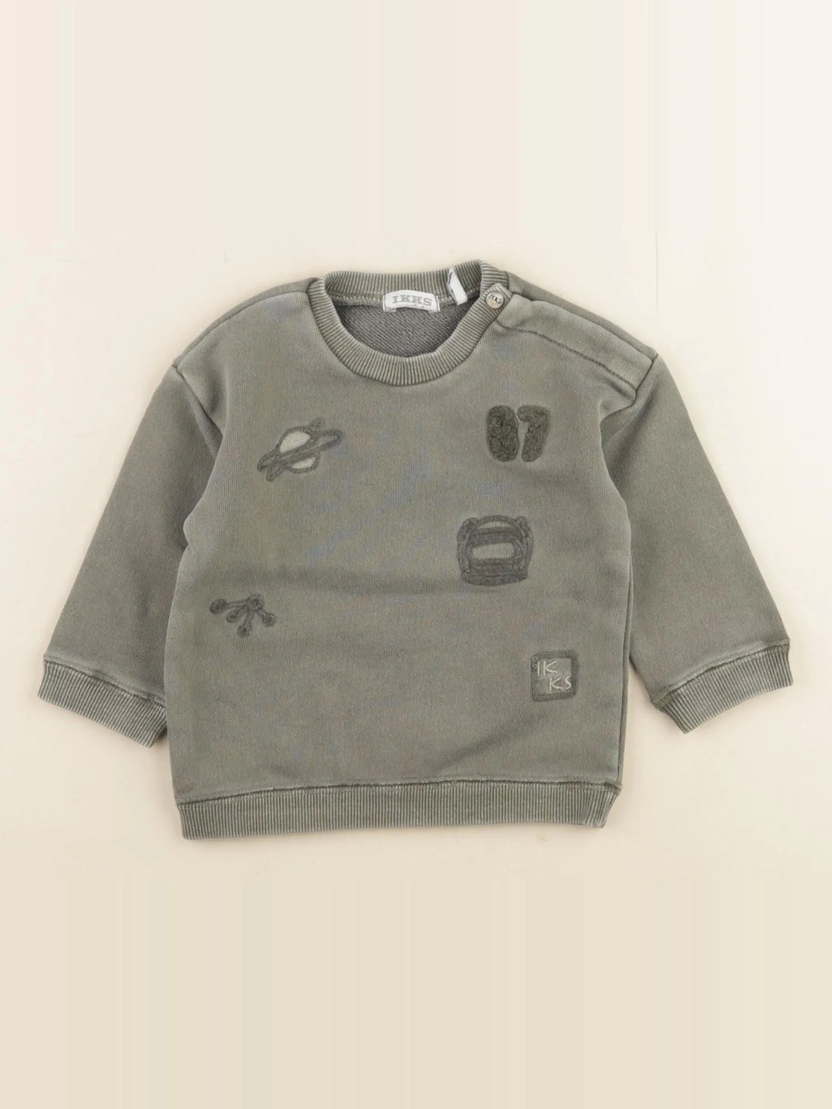 IKKS - sweat vert - 6 mois