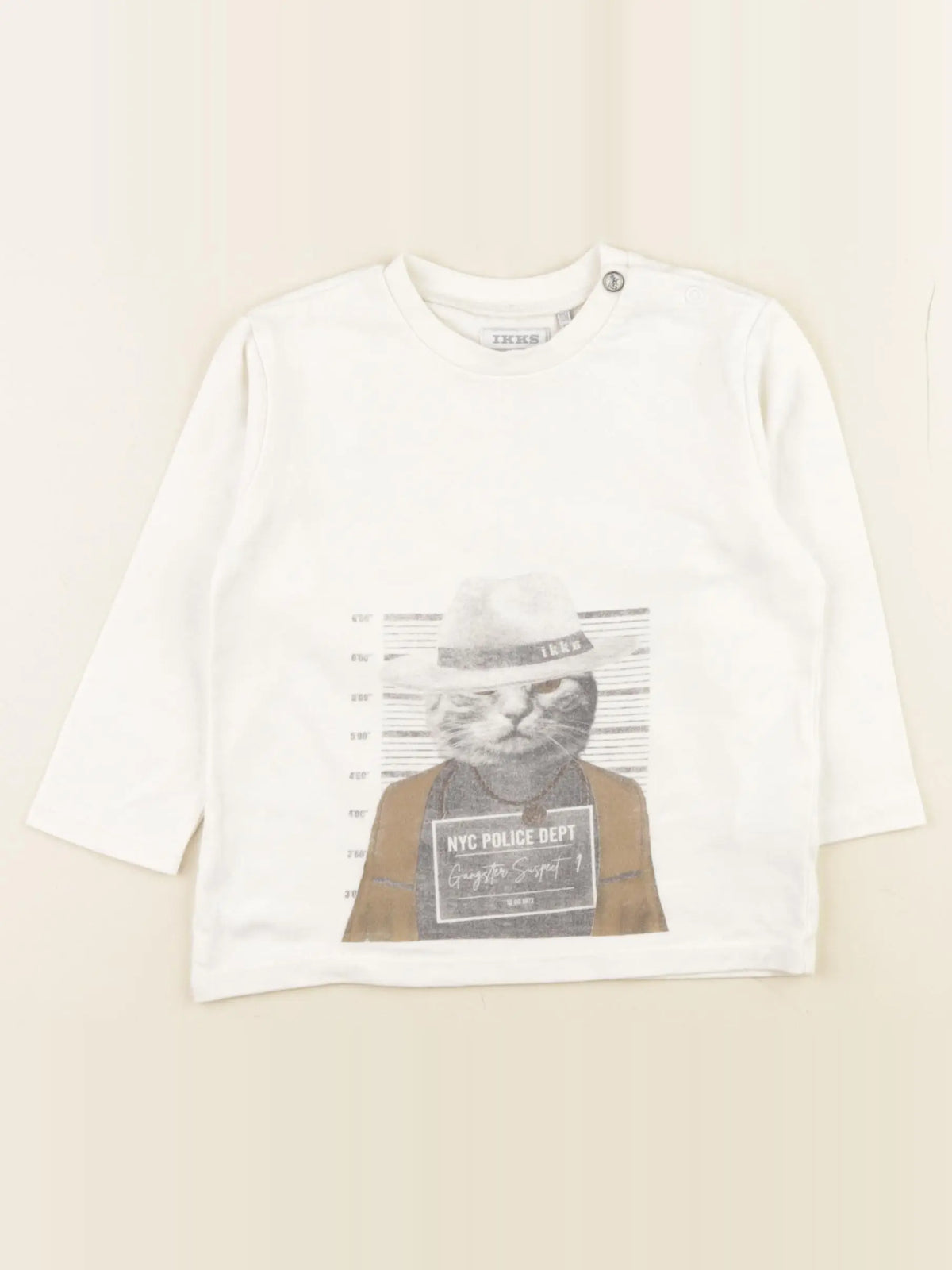 IKKS - tee-shirt beige - 18 mois