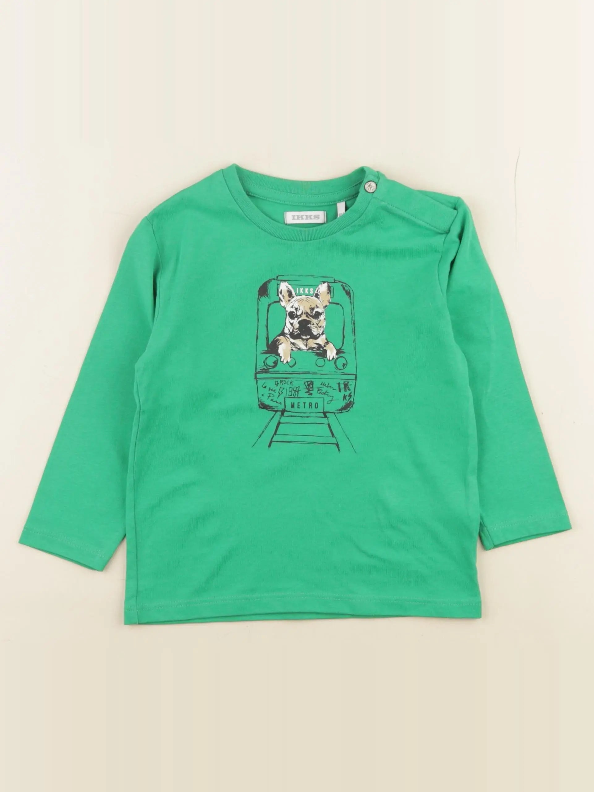 IKKS - tee-shirt vert - 18 mois