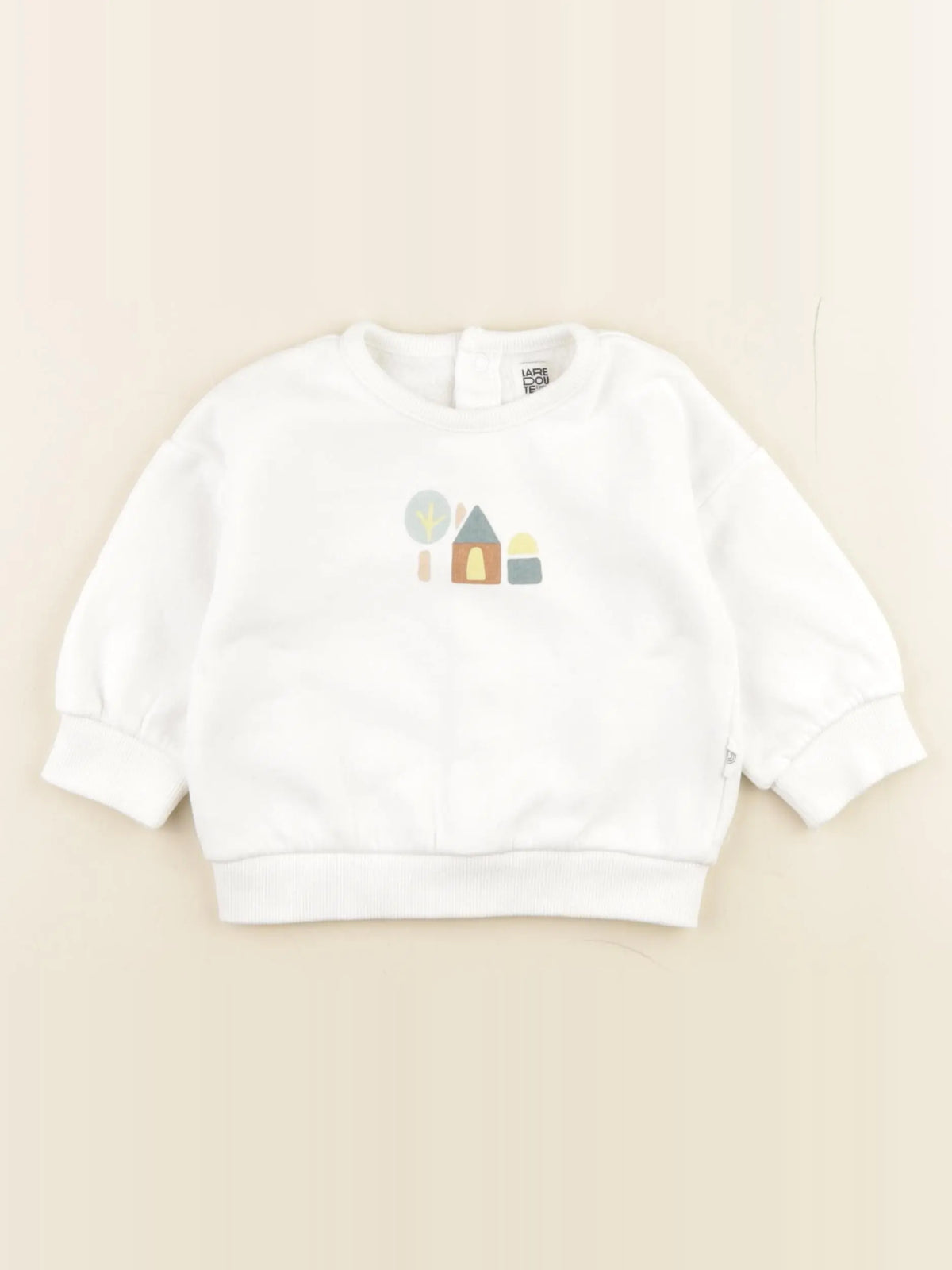 La Redoute - sweat blanc - 6 mois