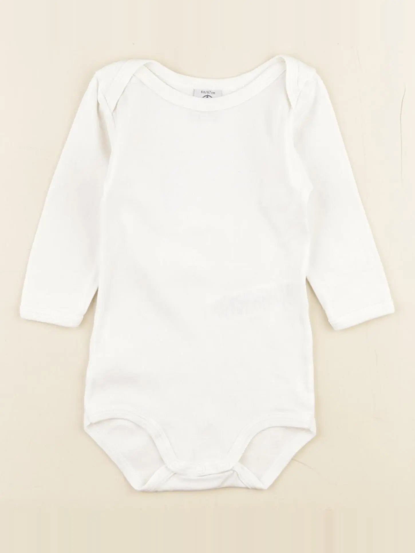 Petit Bateau - body blanc - 6 mois