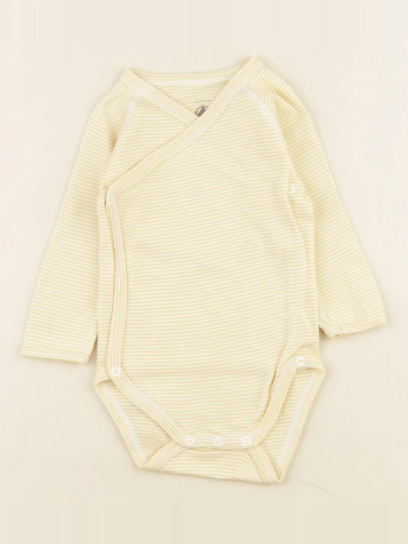Petit Bateau - body jaune - 6 mois
