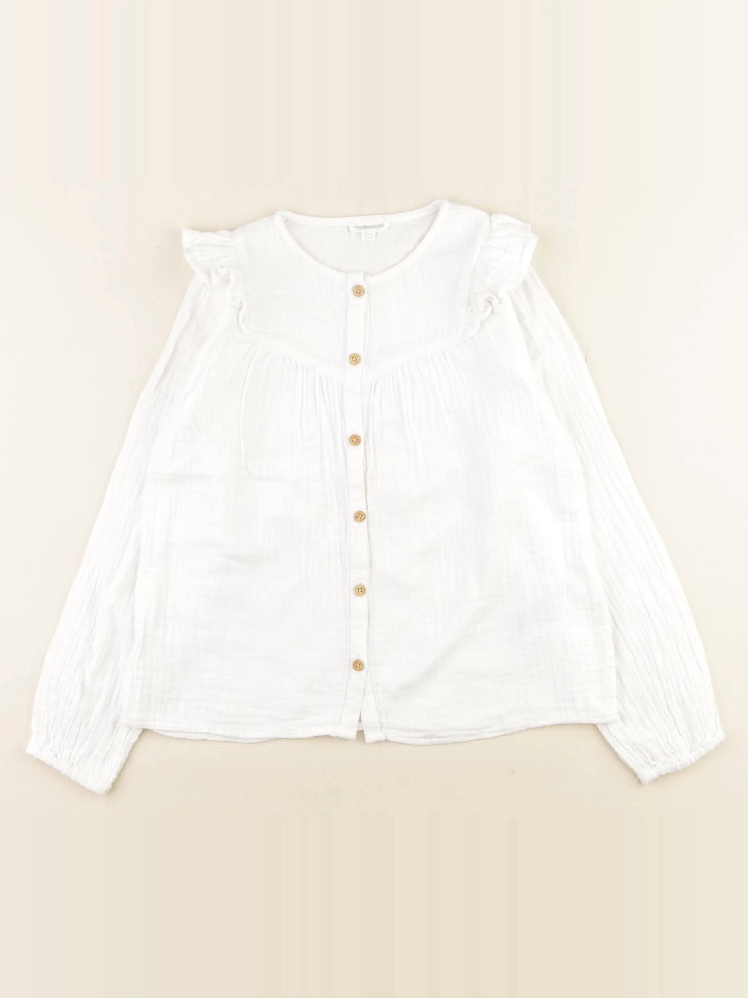 Vertbaudet - blouse blanc - 8 ans