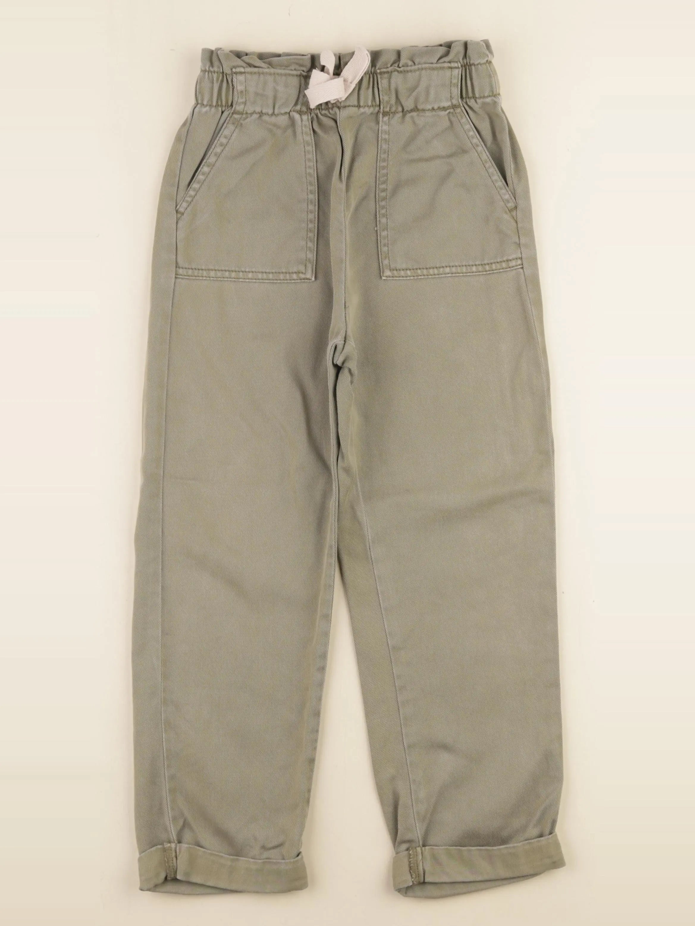 Vertbaudet - pantalon vert - 7 ans