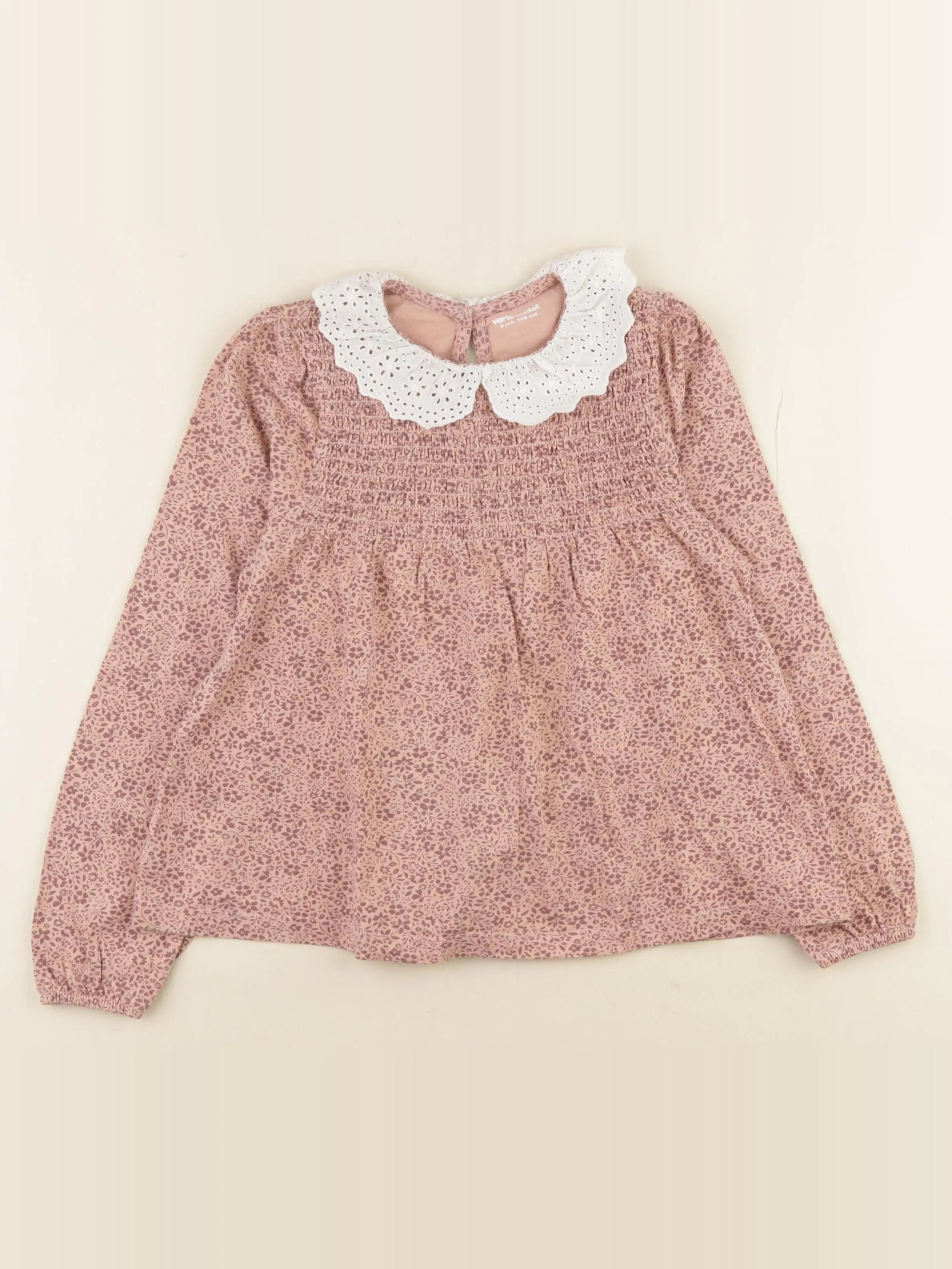 Vertbaudet - blouse rose - 8 ans
