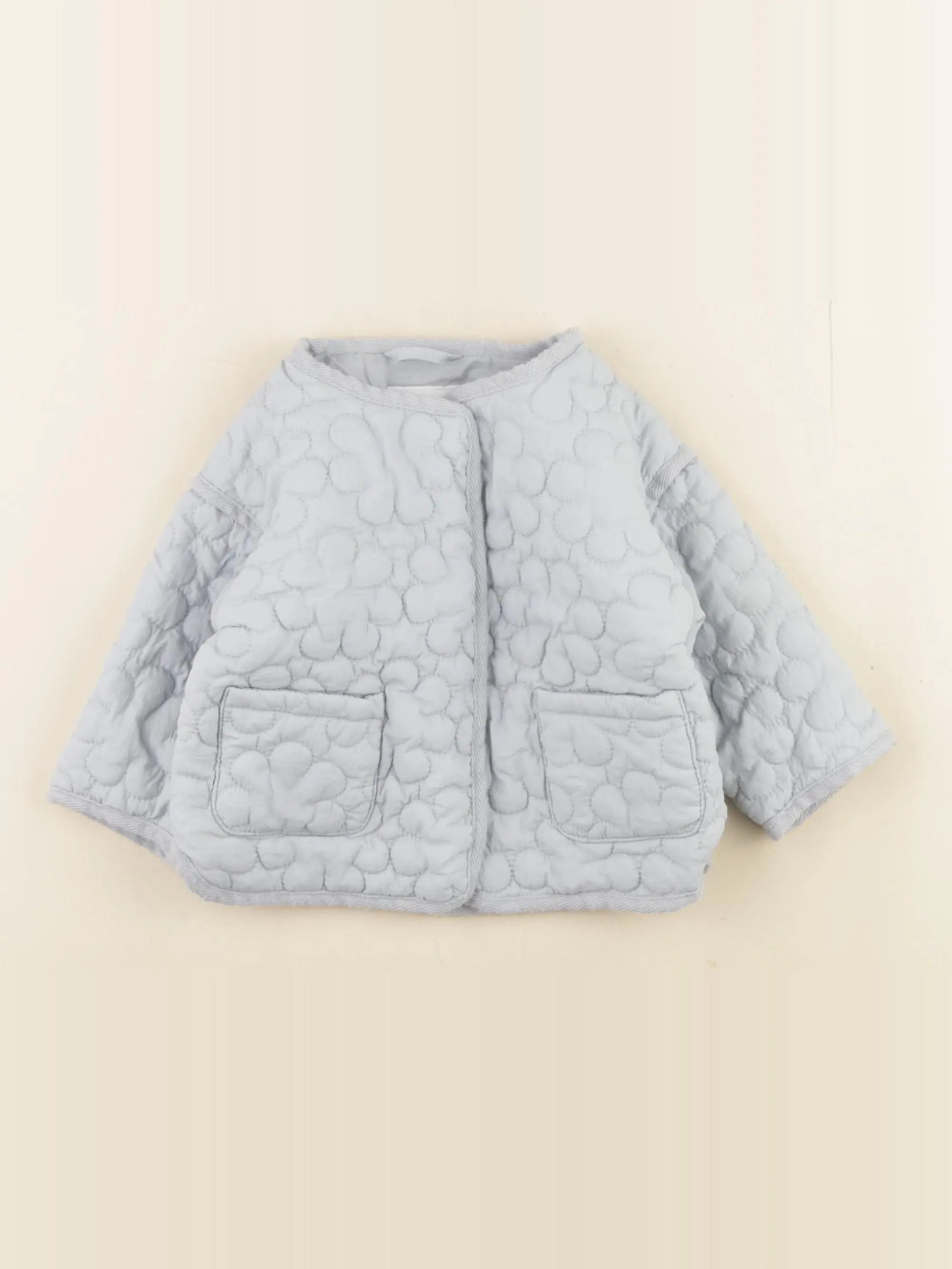 Vertbaudet - doudoune bleu - 9 mois