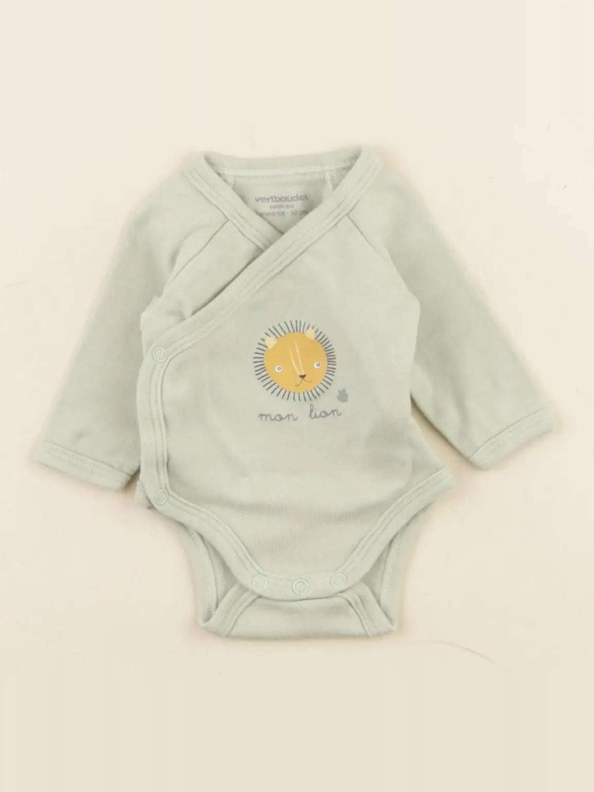 Vertbaudet - body vert - 0 mois