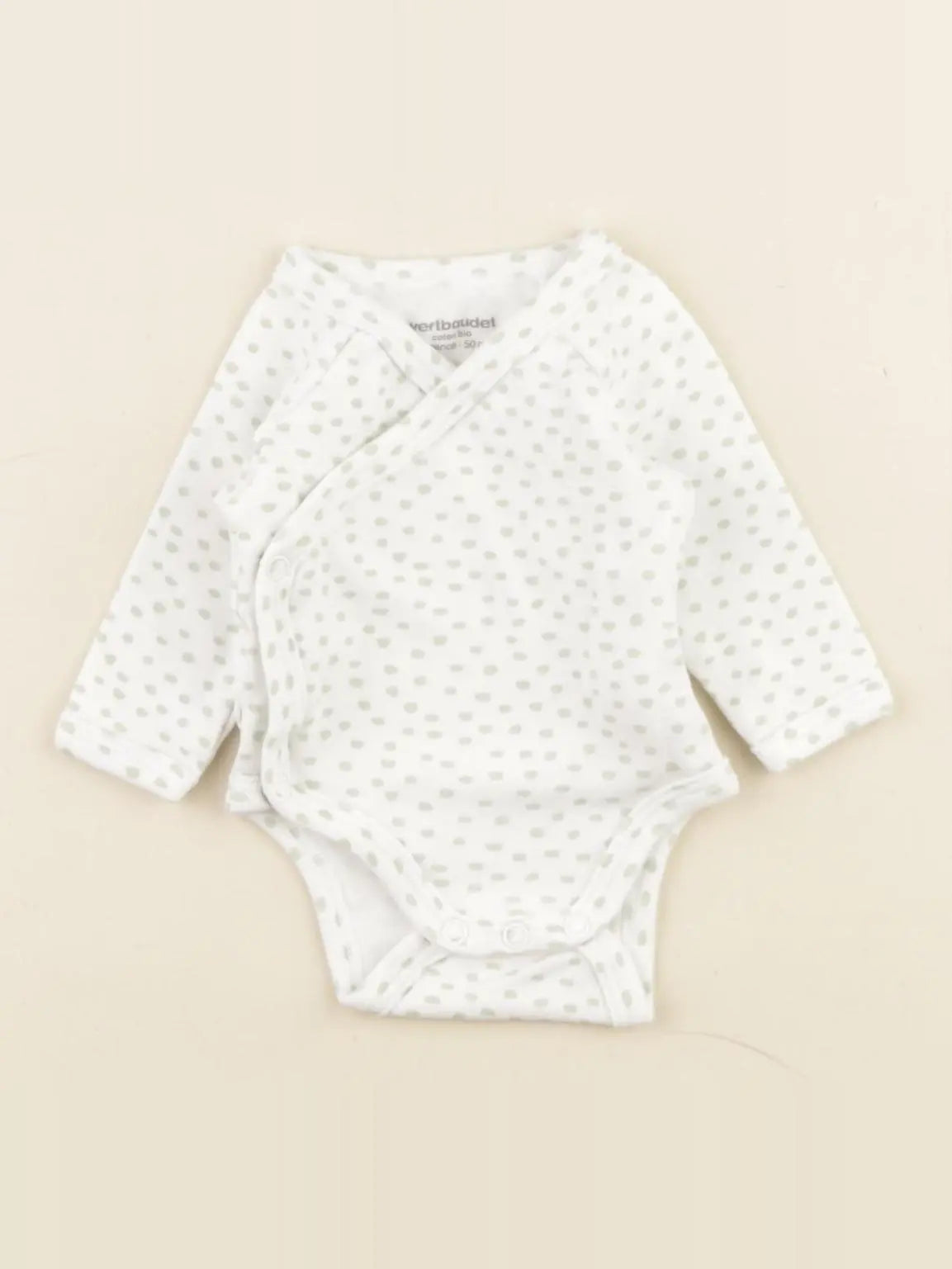 Vertbaudet - body vert - 0 mois