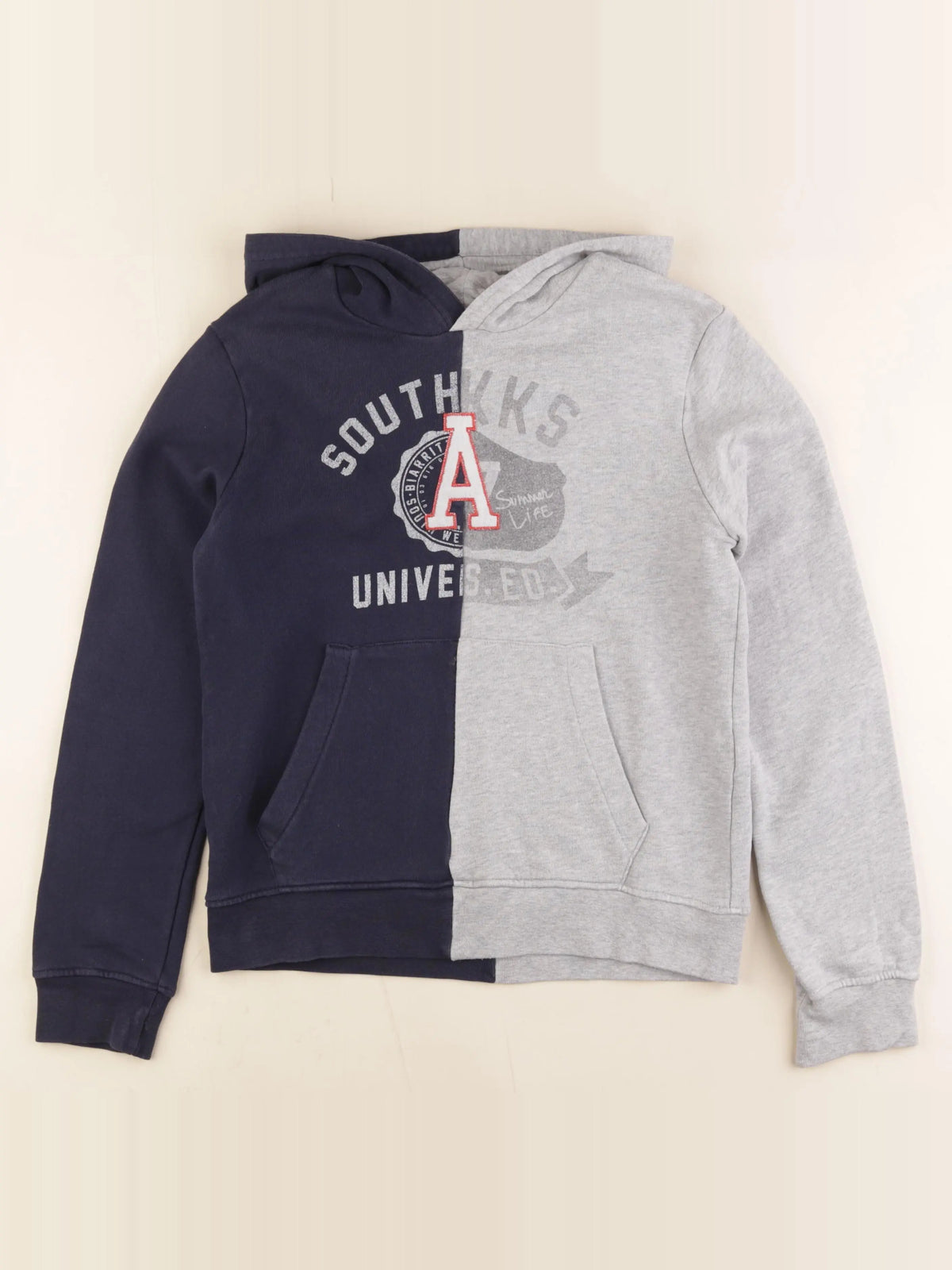 IKKS - sweat bleu, gris - 12 ans