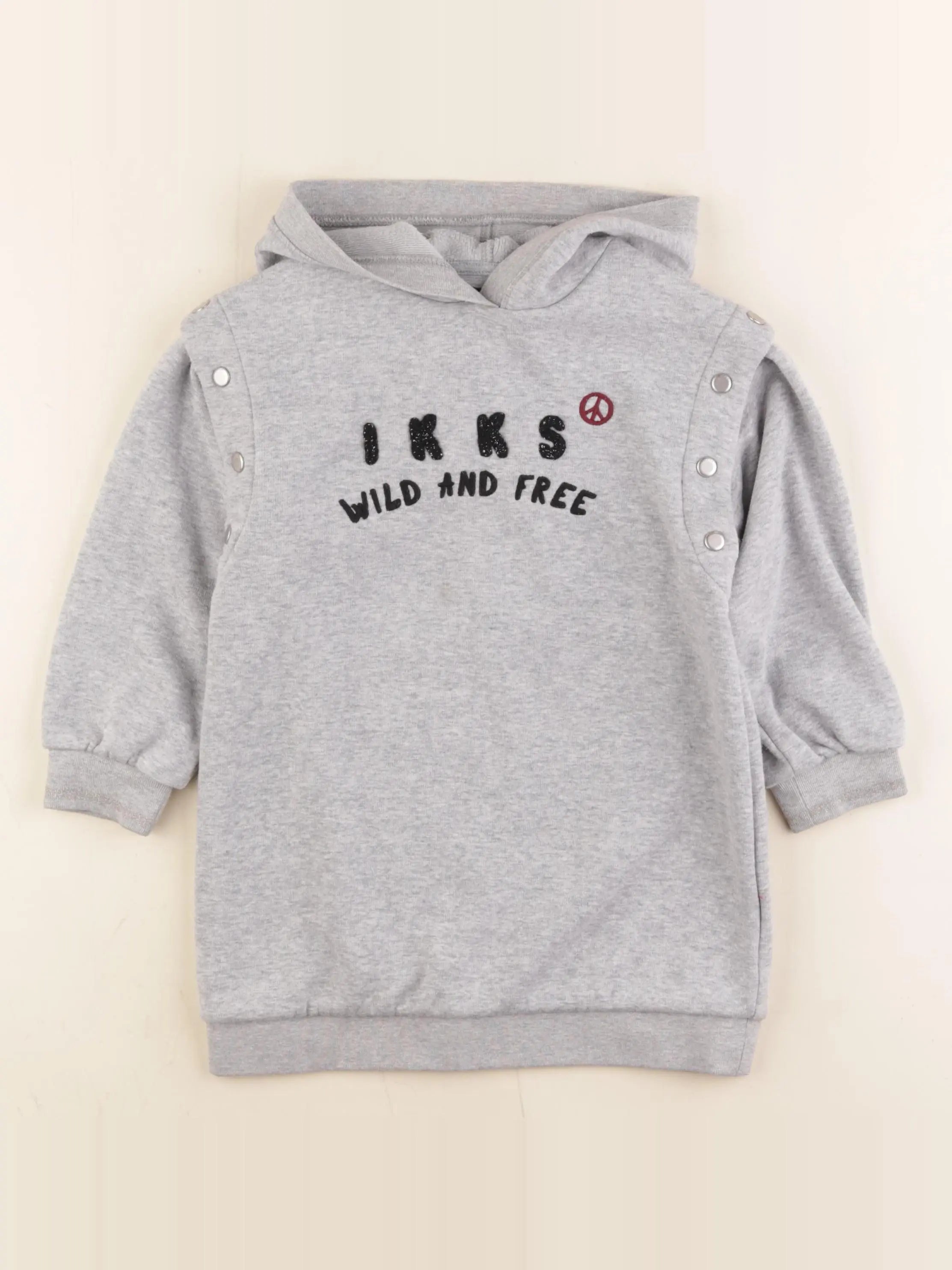 IKKS - robe gris - 4 ans