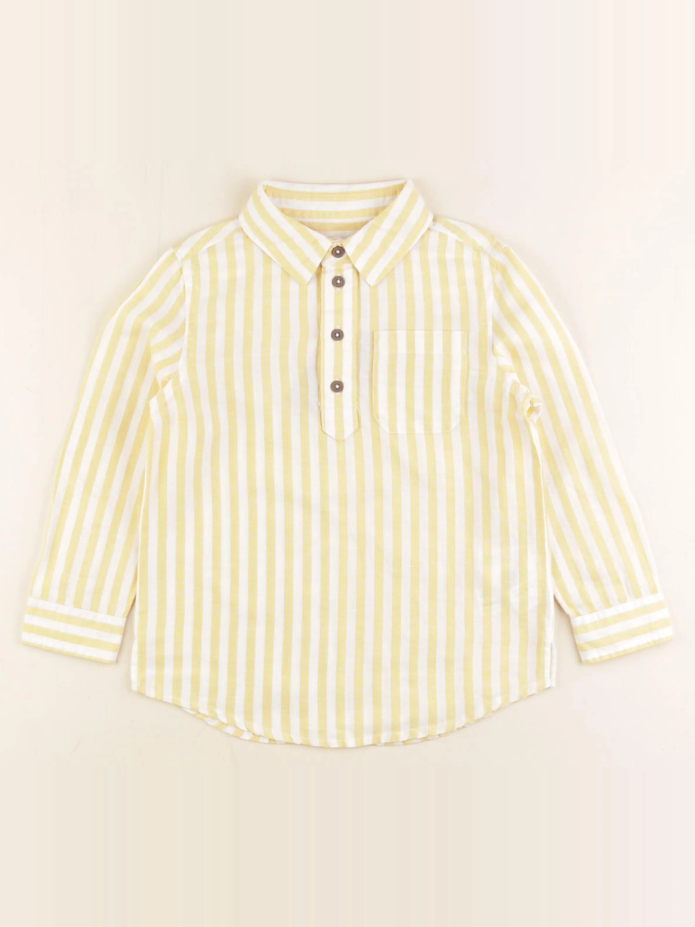 Monoprix - chemise jaune - 5 ans