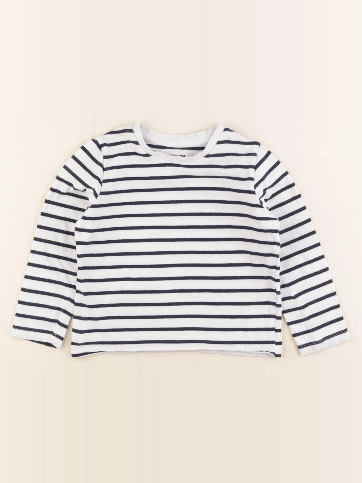 Vertbaudet - tee-shirt blanc, bleu - 3 ans