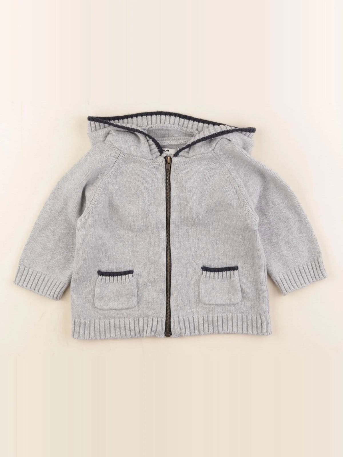 Cyrillus - gilet gris - 18 mois