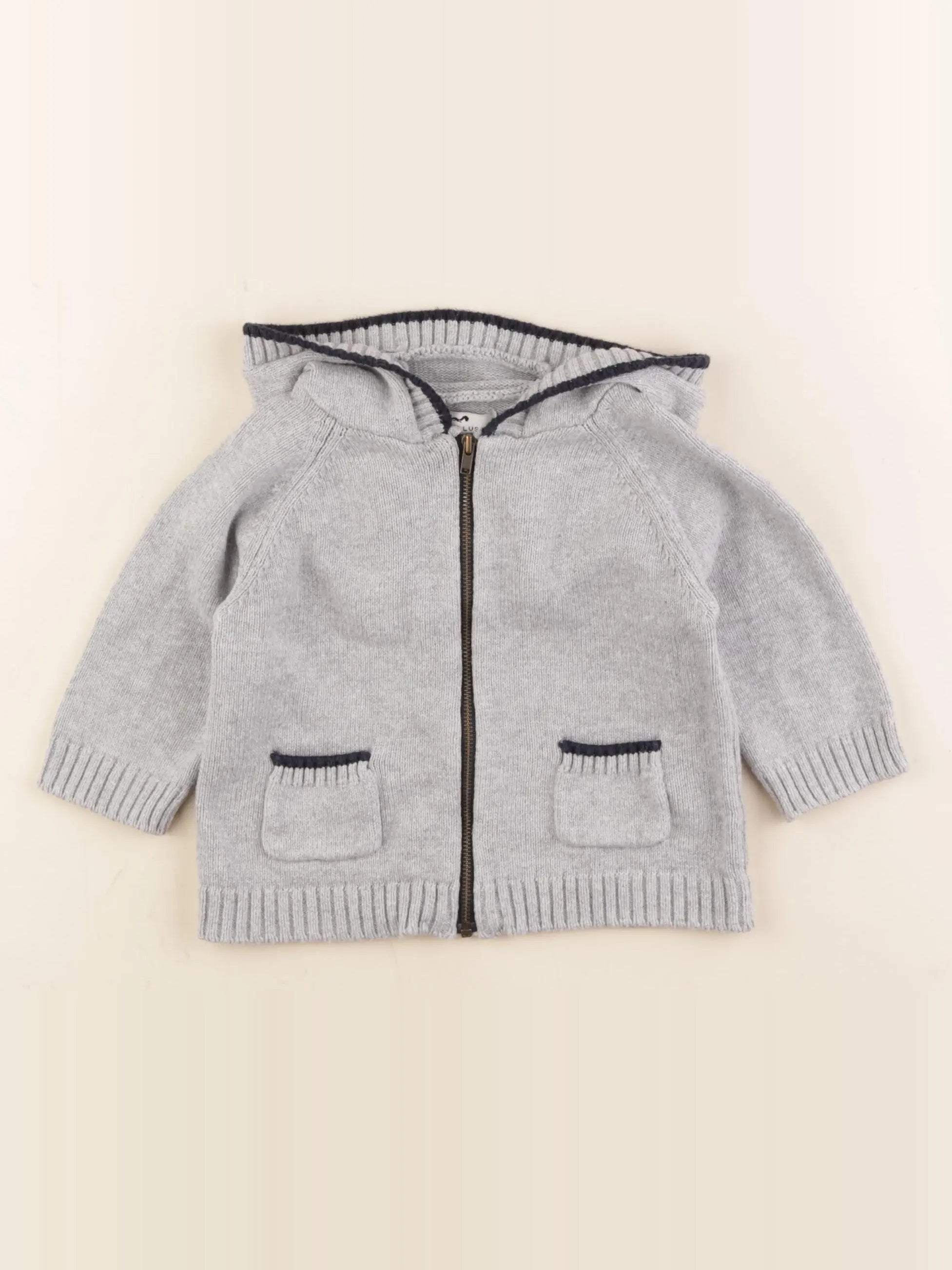 Cyrillus - gilet gris - 18 mois