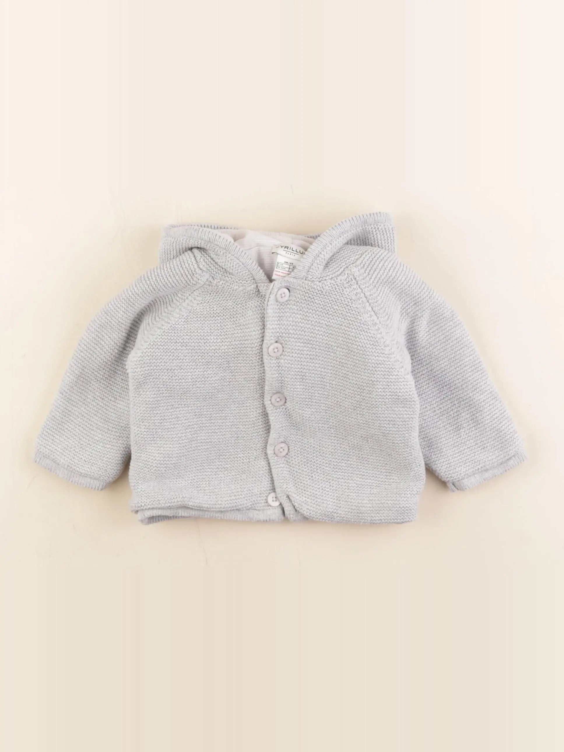 Cyrillus - veste gris - 3 mois