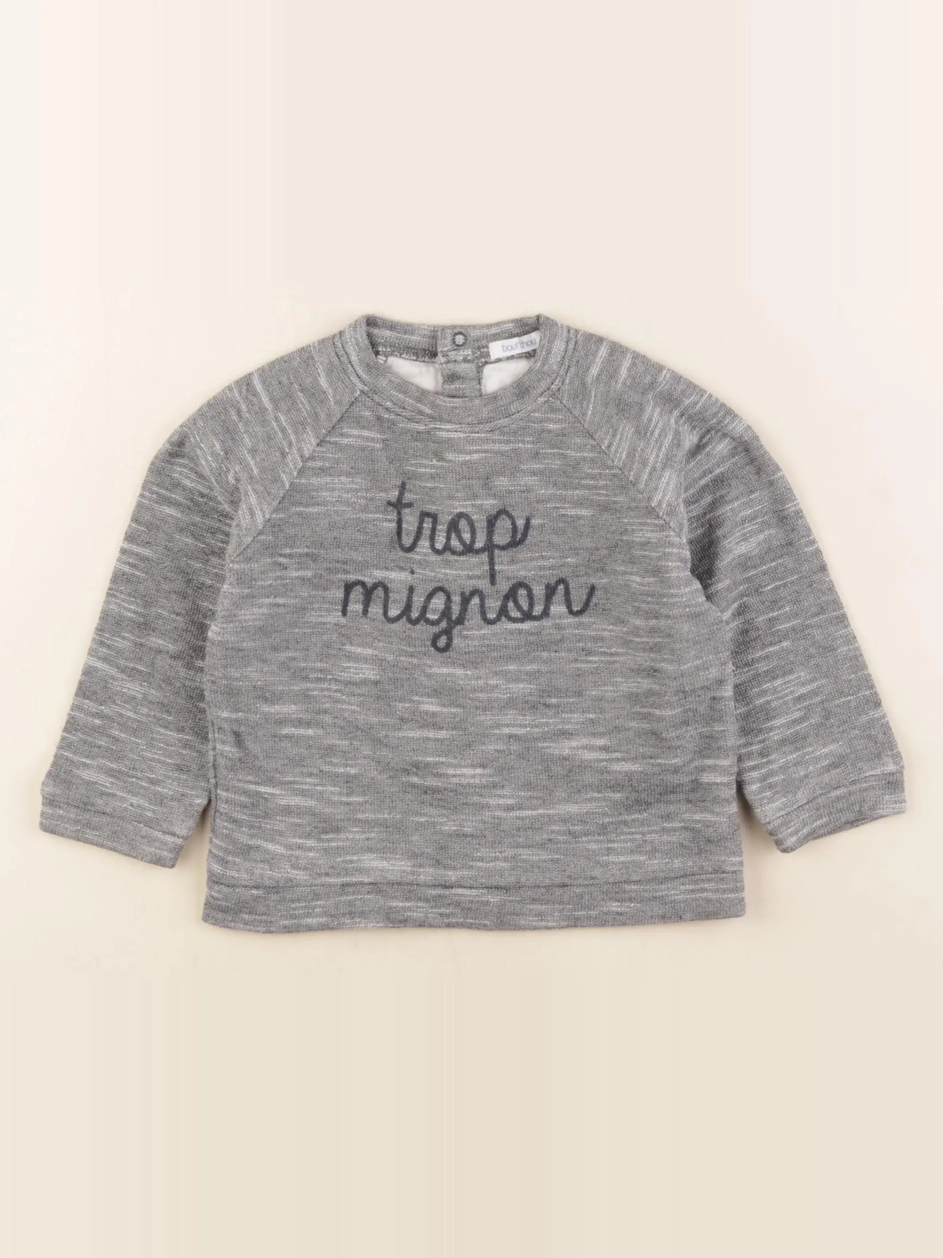 Boutchou - sweat gris - 18 mois