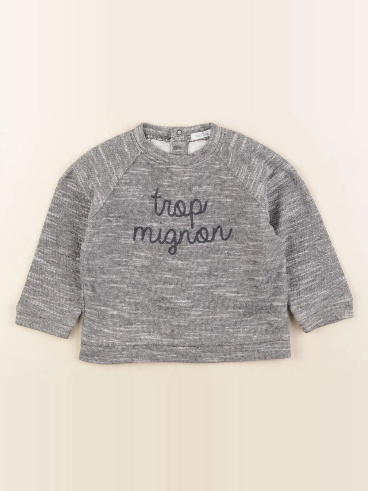Boutchou - sweat gris - 18 mois