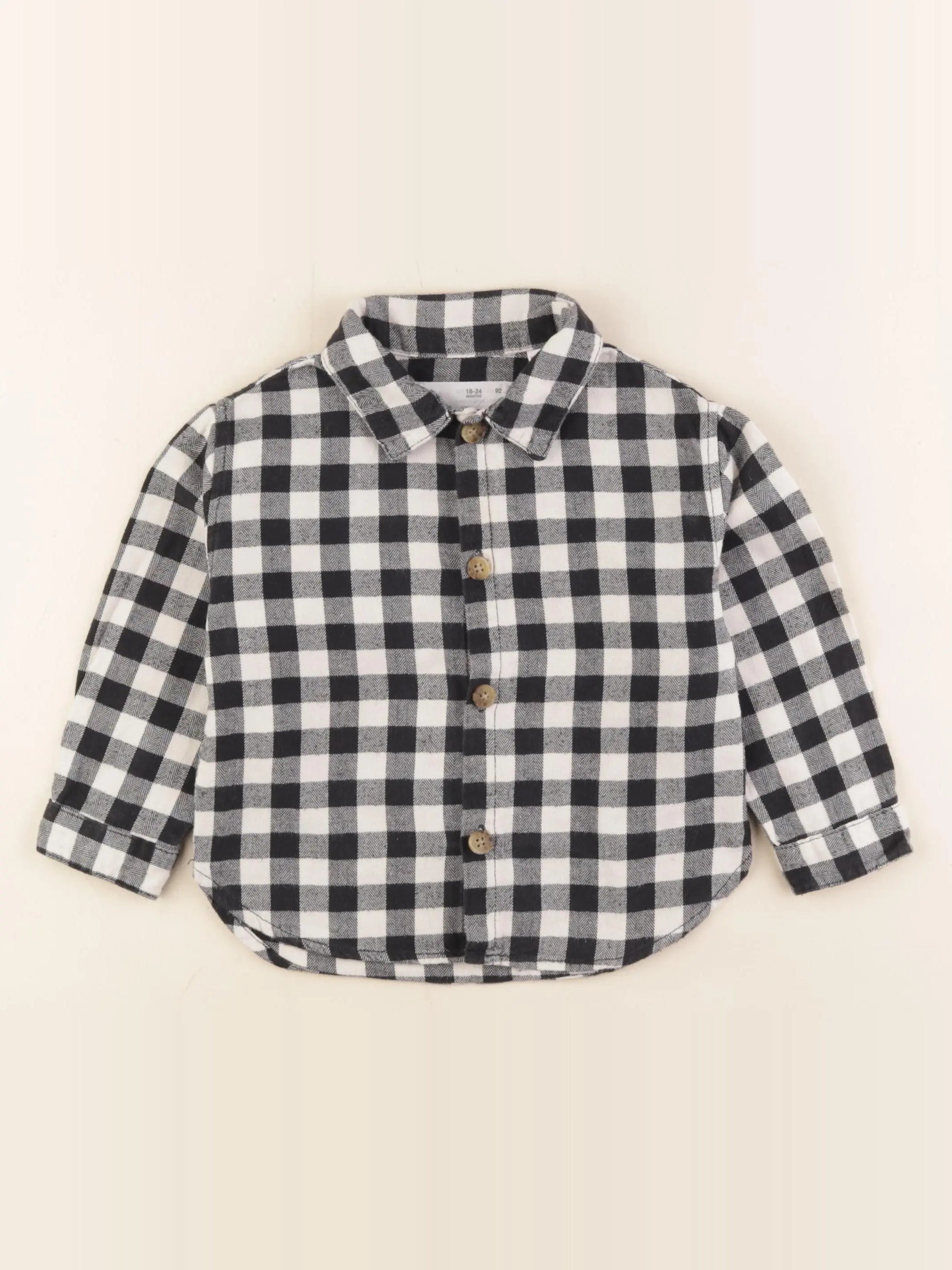 Zara - chemise blanc, noir - 18/24 mois