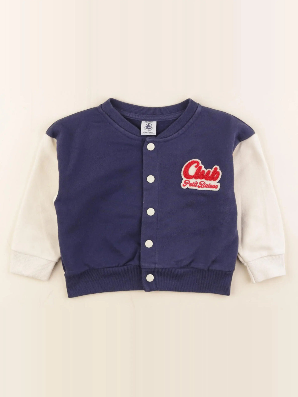 Petit Bateau - veste bleu, blanc - 24 mois