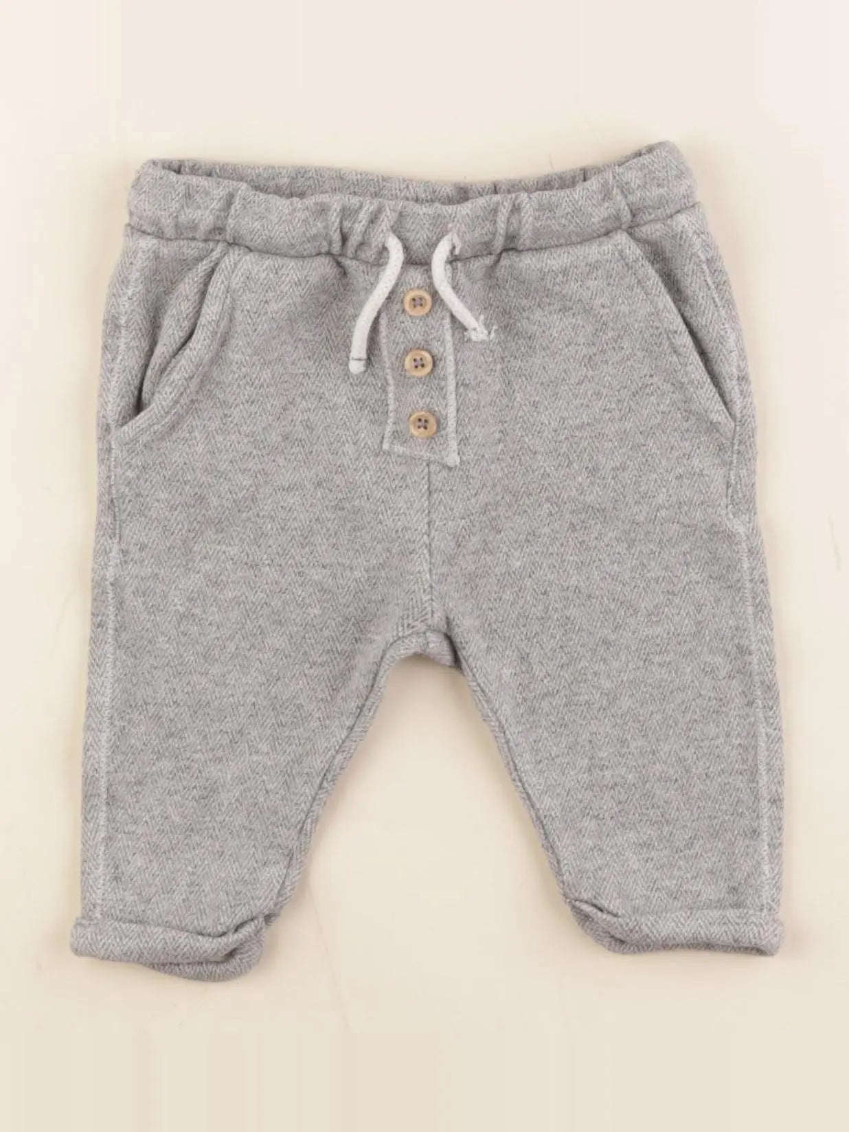 Zara - pantalon gris - 3/6 mois