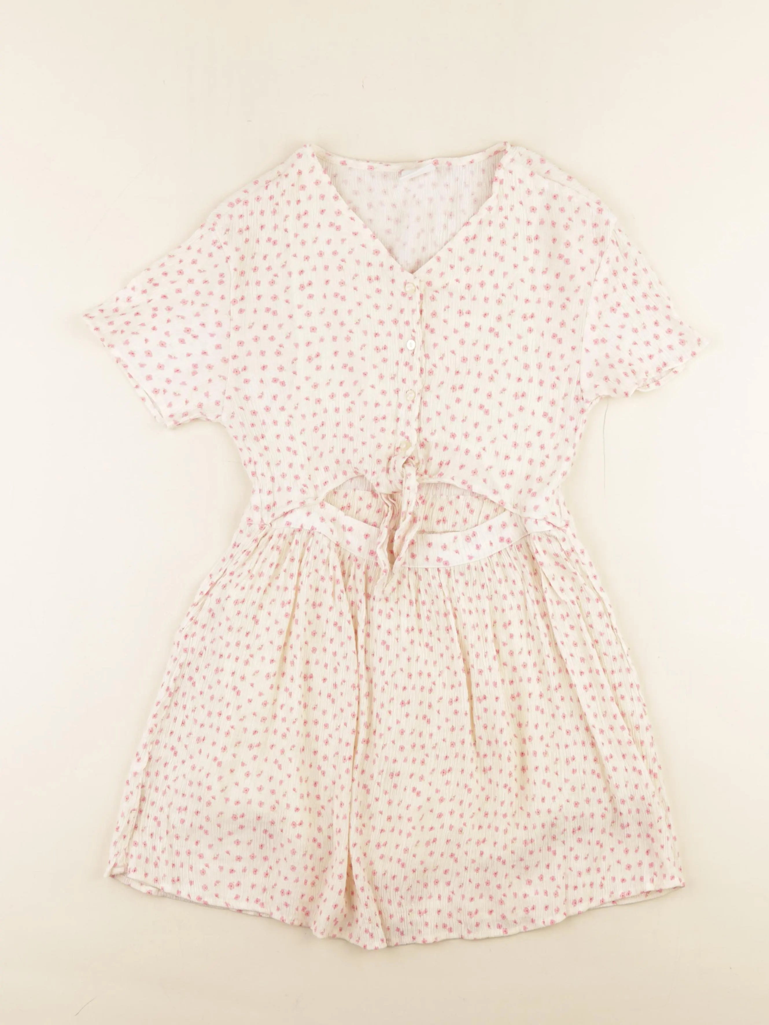 Zara - robe beige, rose - 9 ans