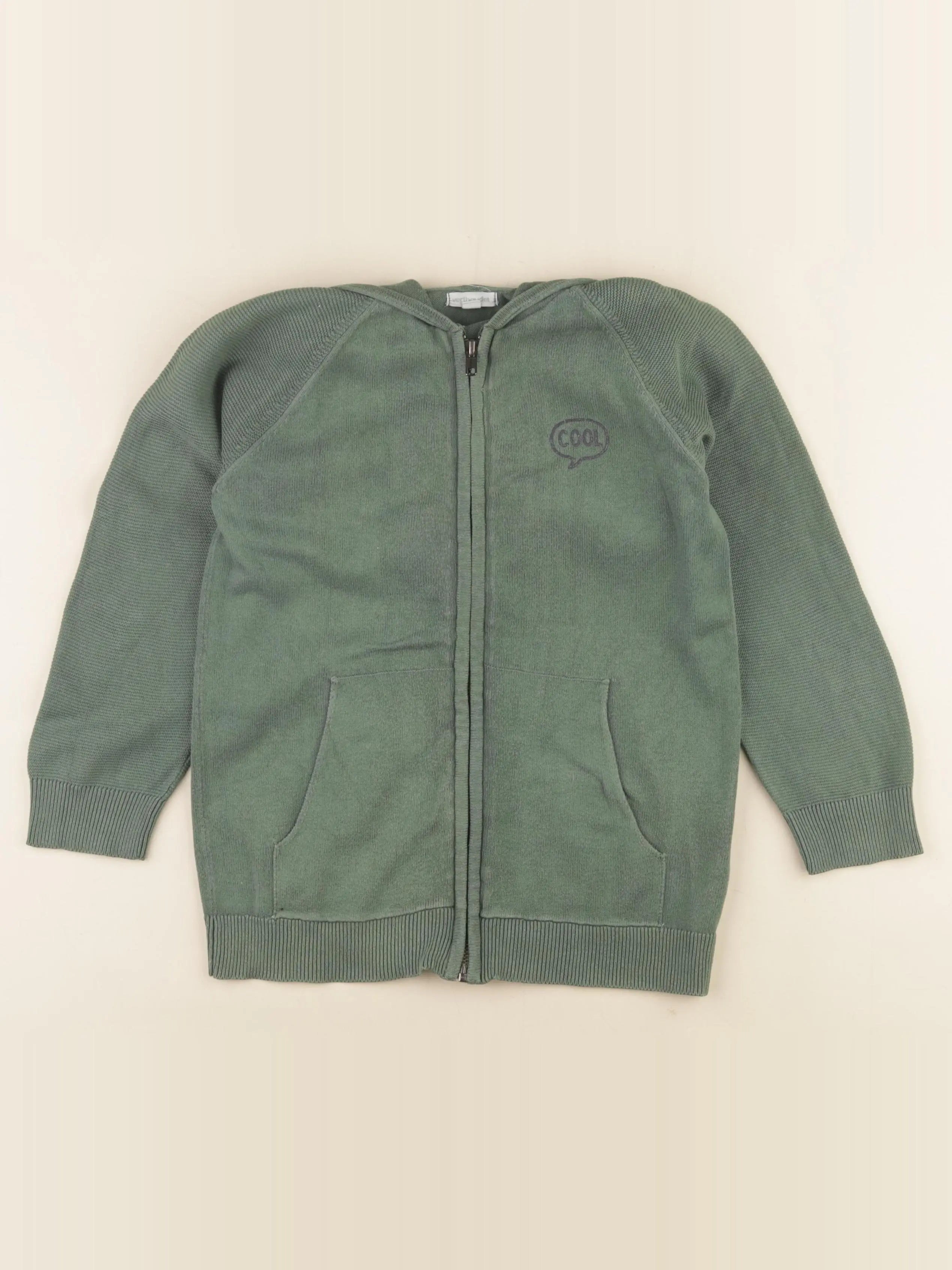 Vertbaudet - gilet vert - 8 ans