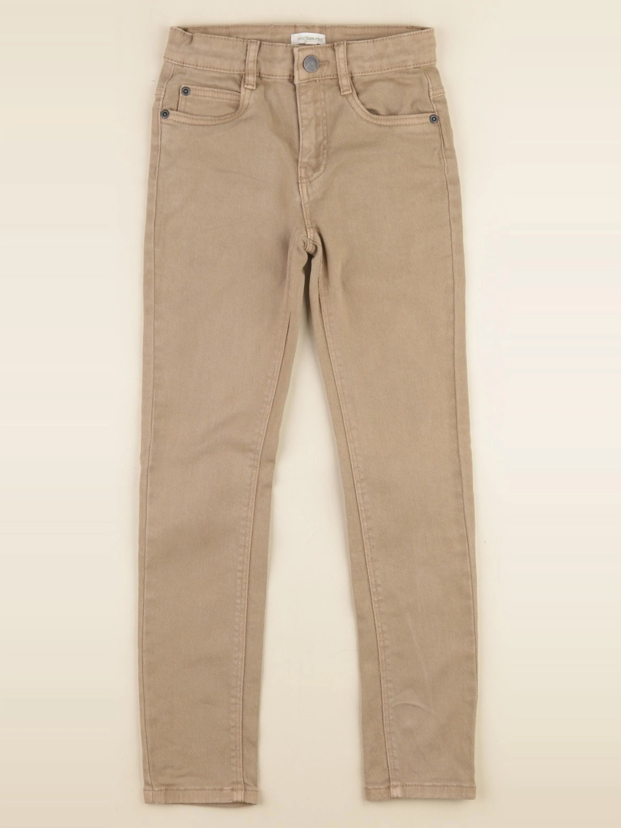 Vertbaudet - jean marron - 8 ans