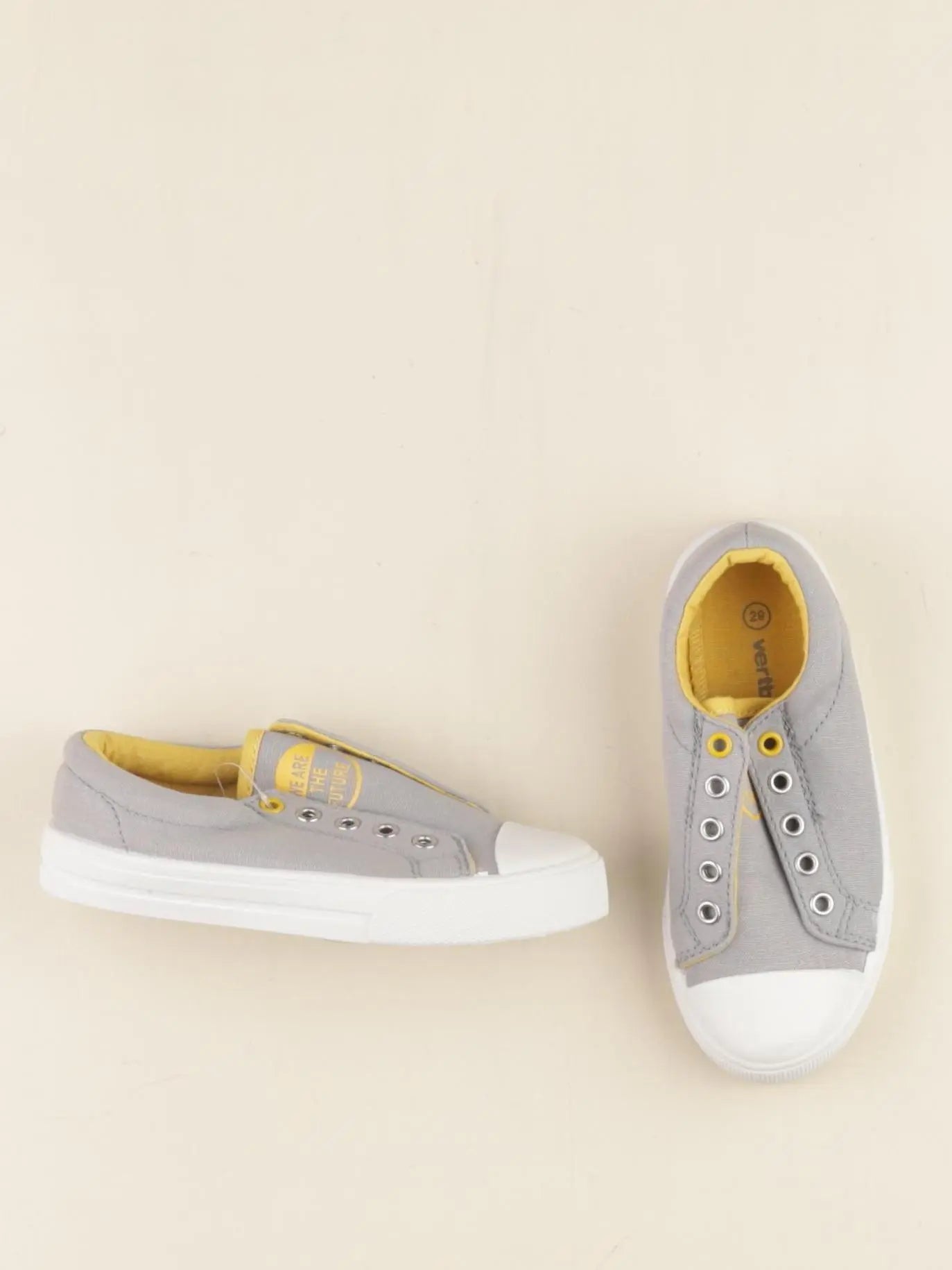 Vertbaudet - tennis élastiqué gris - pointure 29