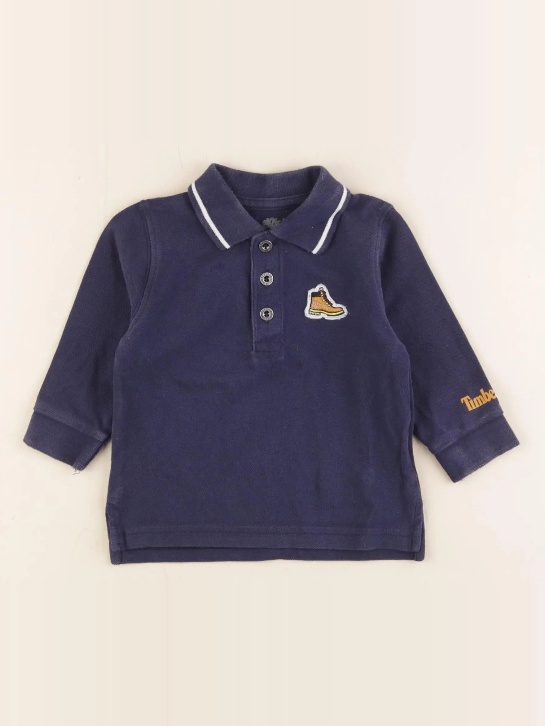 Timberland - polo bleu - 12 mois