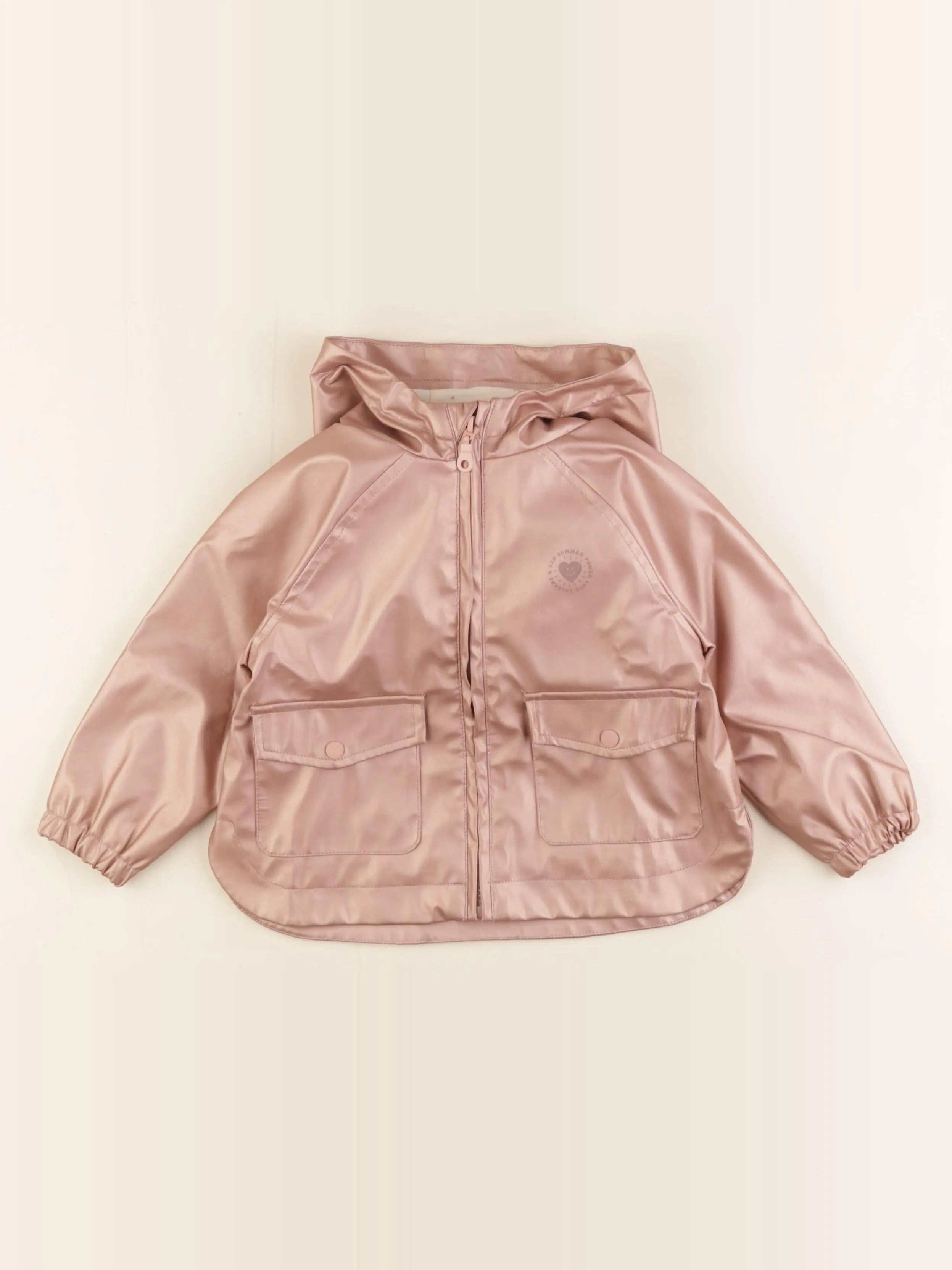 Vertbaudet - imperméable rose - 2 ans