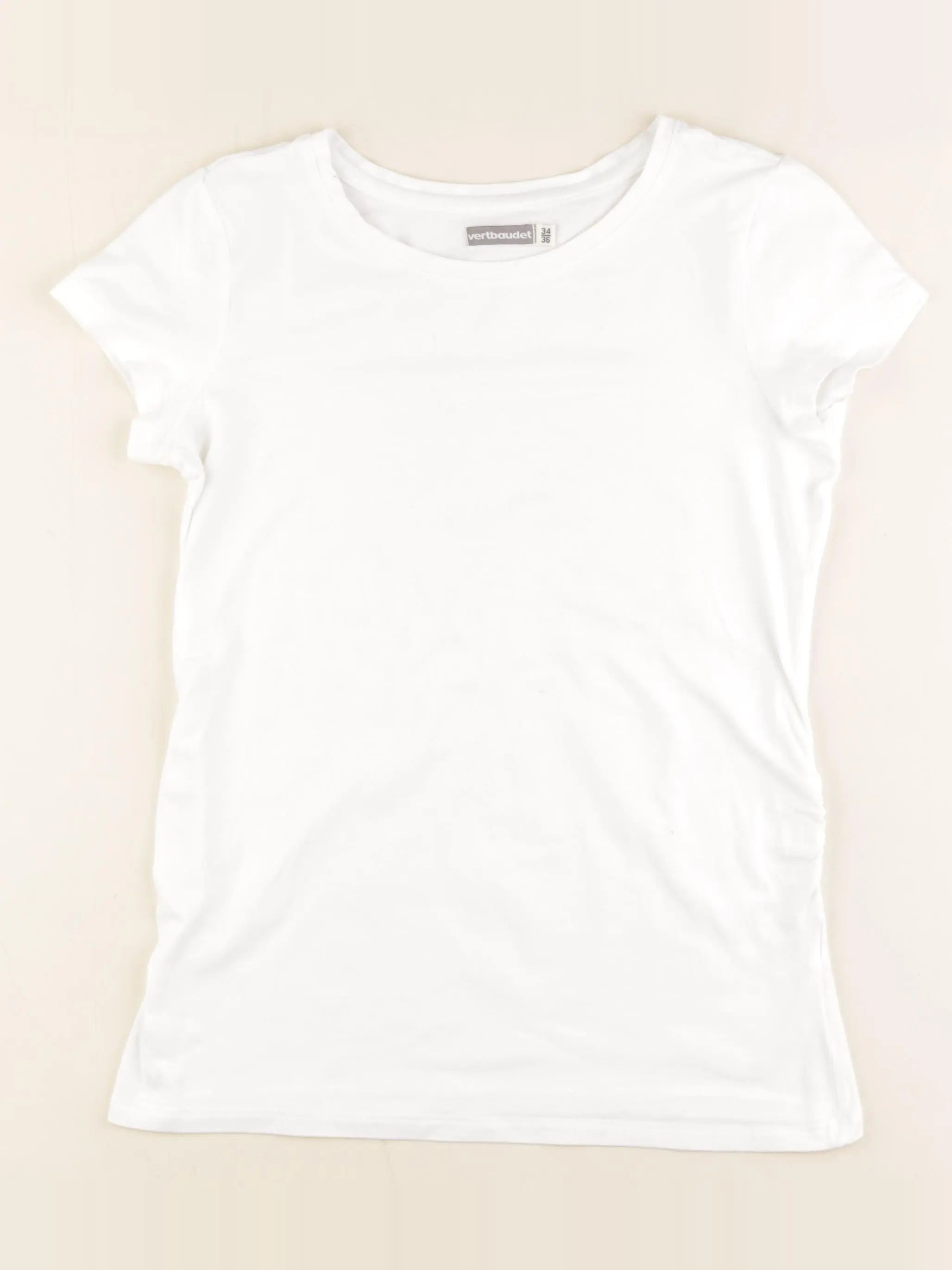 Vertbaudet - tee-shirt grossesse blanc - 34 à 36