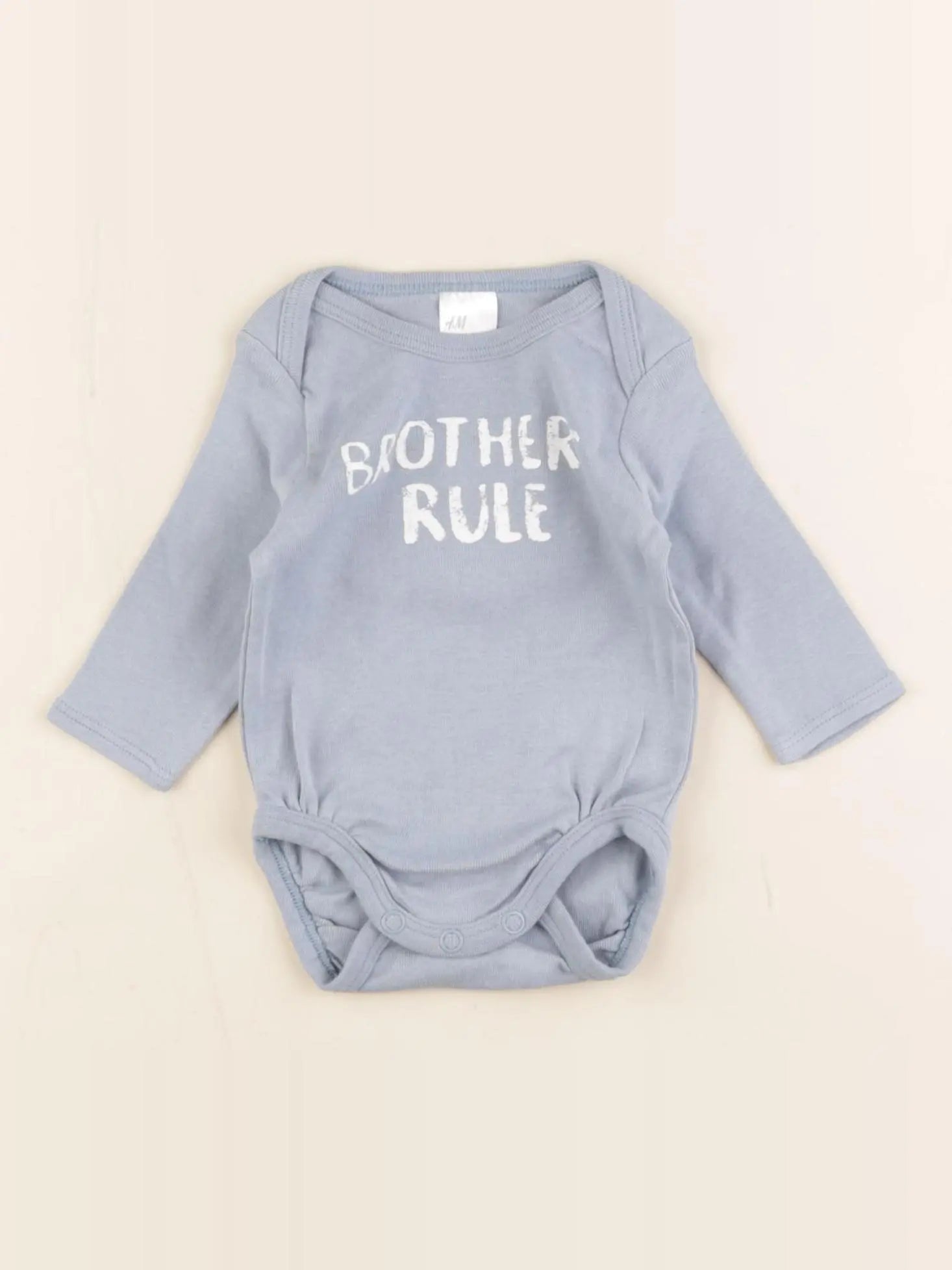 H&M - body bleu - 0/1 mois