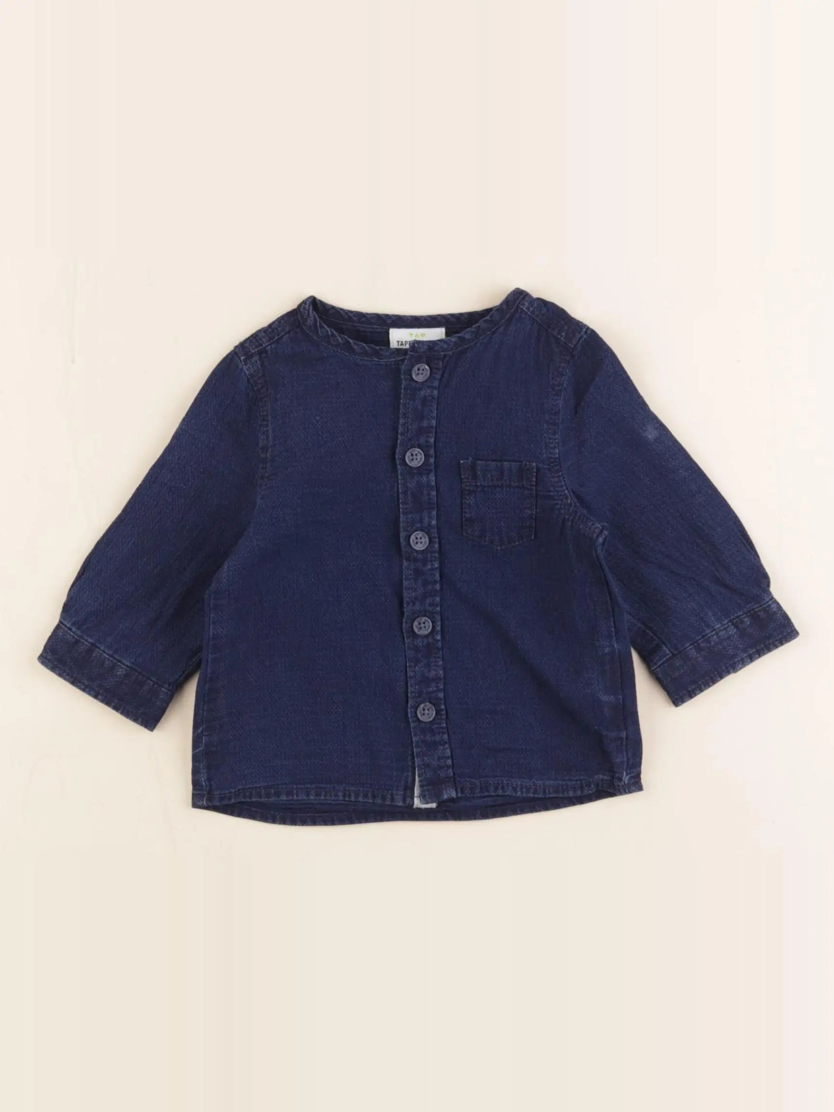 Tape à l'oeil - chemise bleu - 3 mois