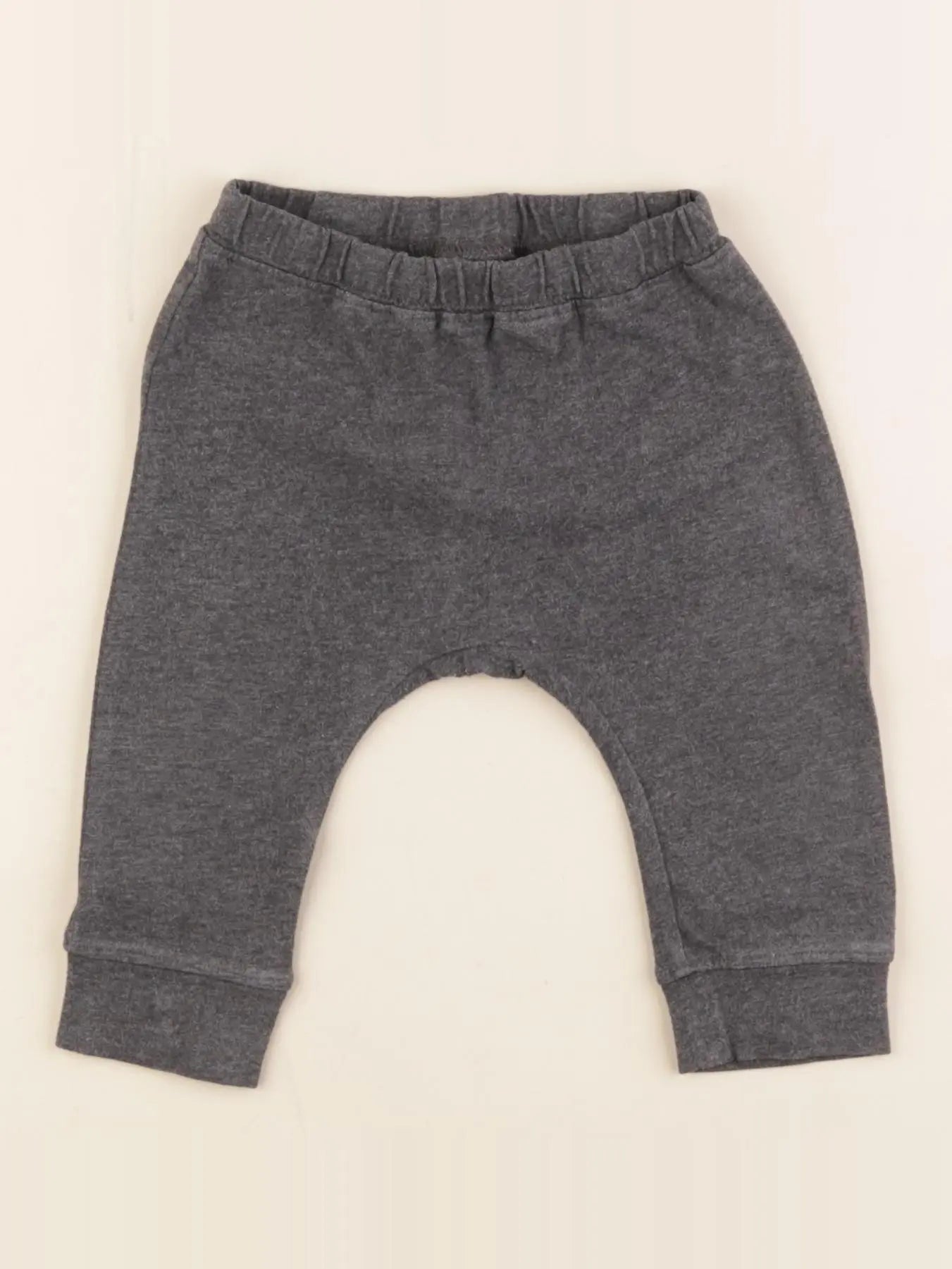 H&M - sarouel gris - 4/6 mois