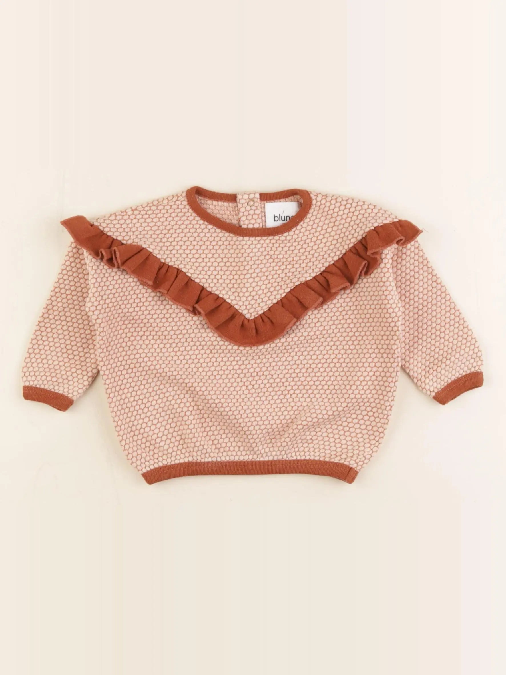 Blune - pull marron - 6 mois