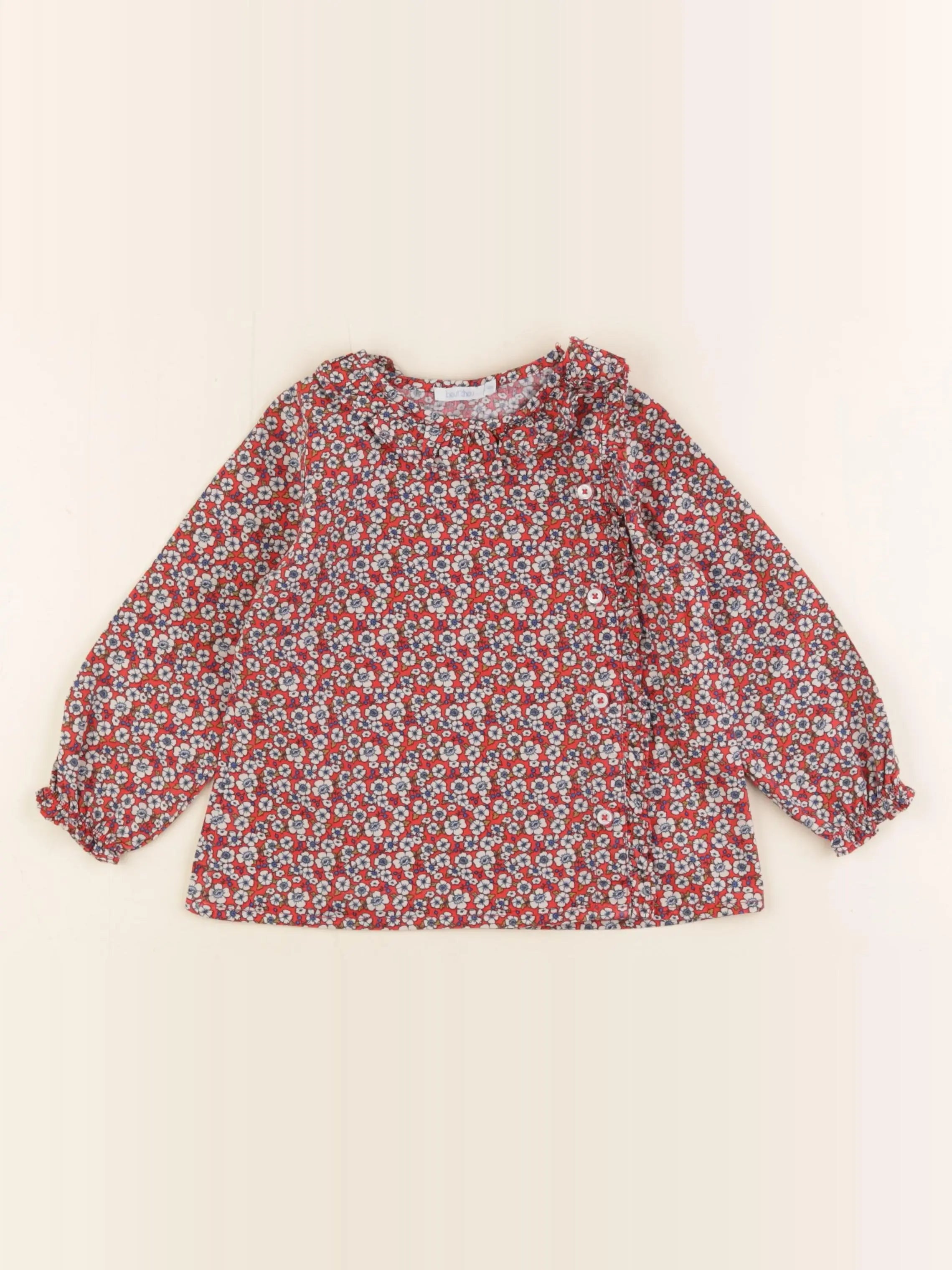 Boutchou - blouse multicolore - 24 mois