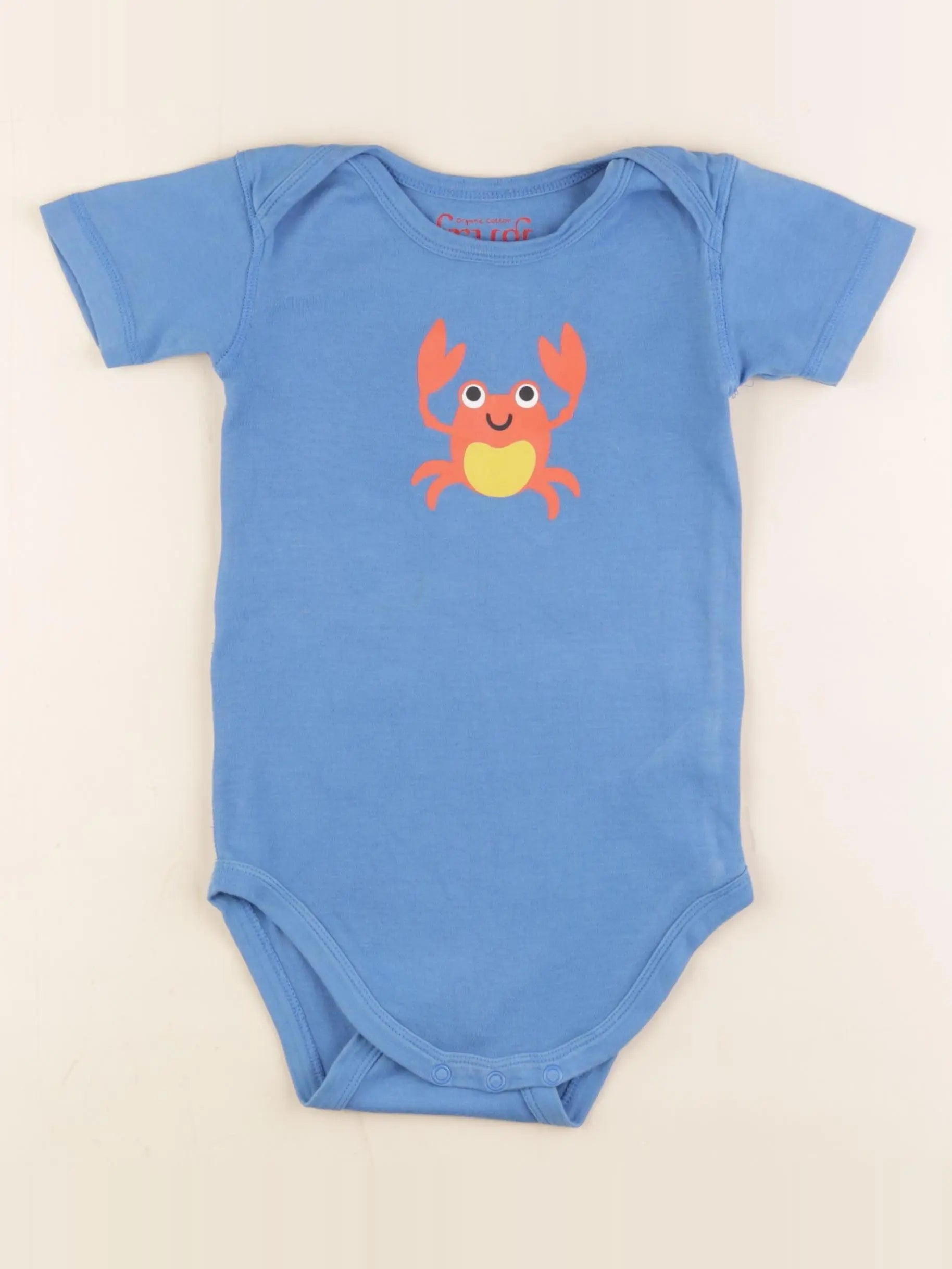 Frugi - body bleu - 18/24 mois