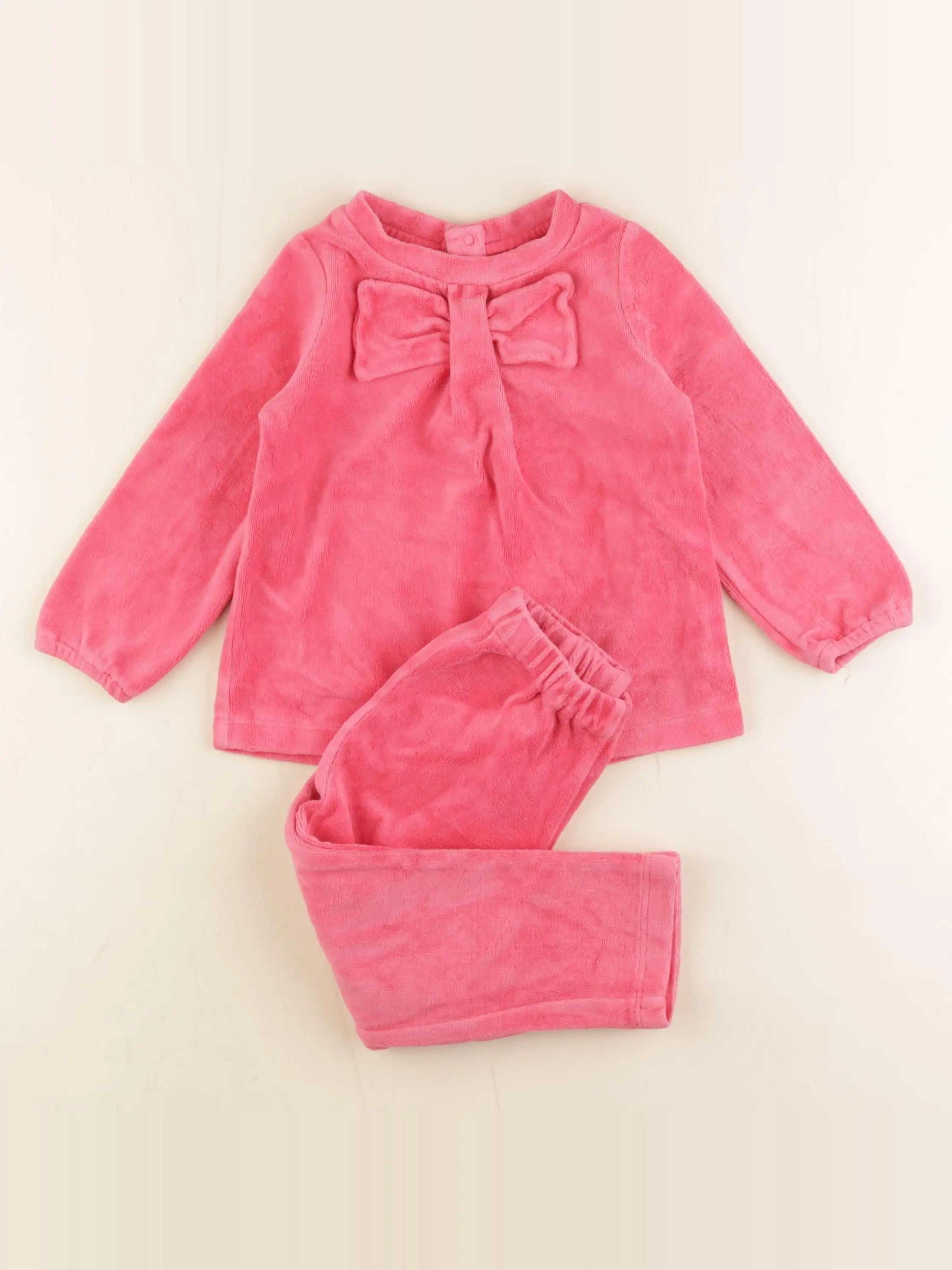 Jacadi - pyjama velours rose - 2 ans