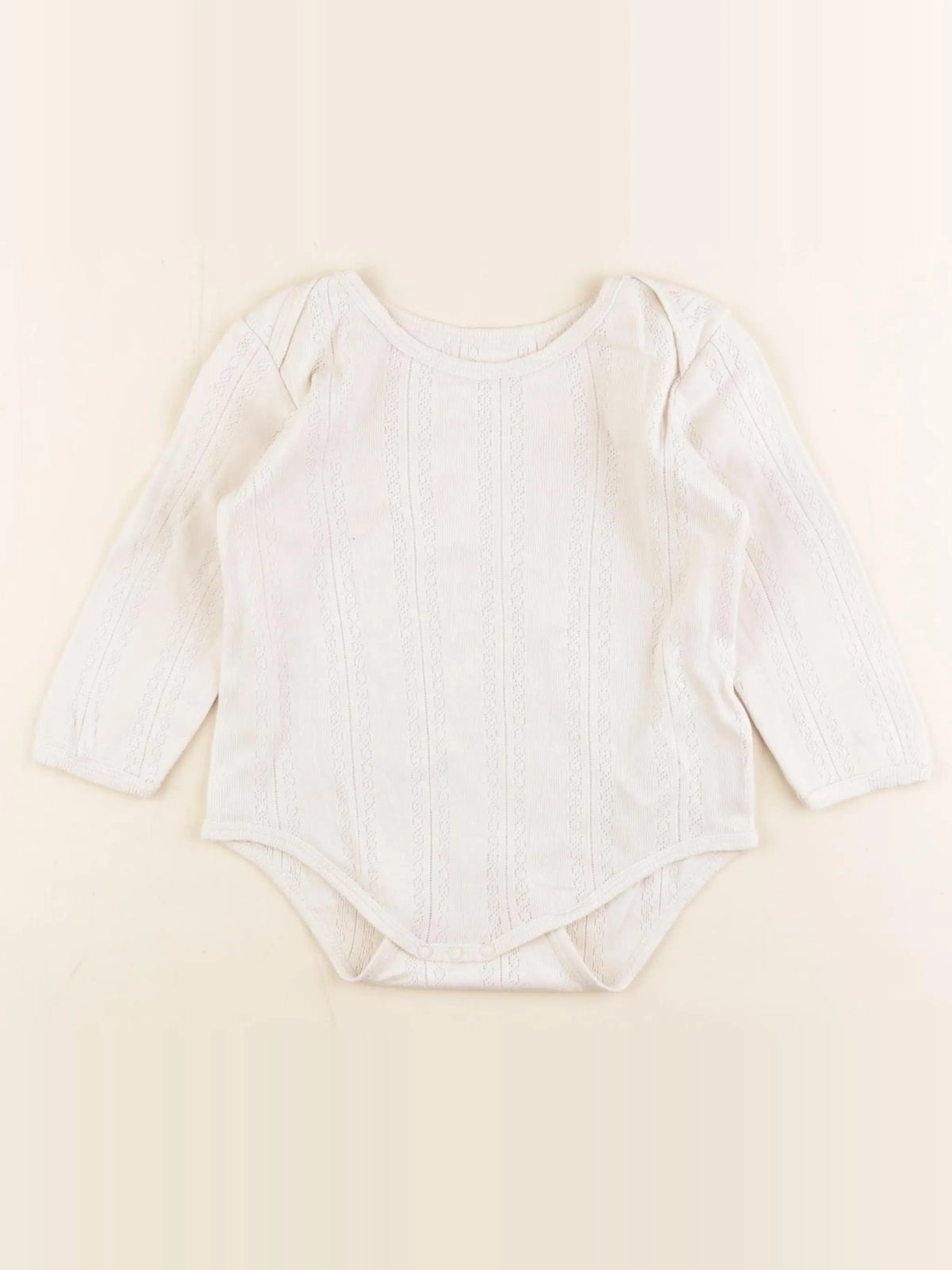 Vertbaudet - body beige - 2 ans