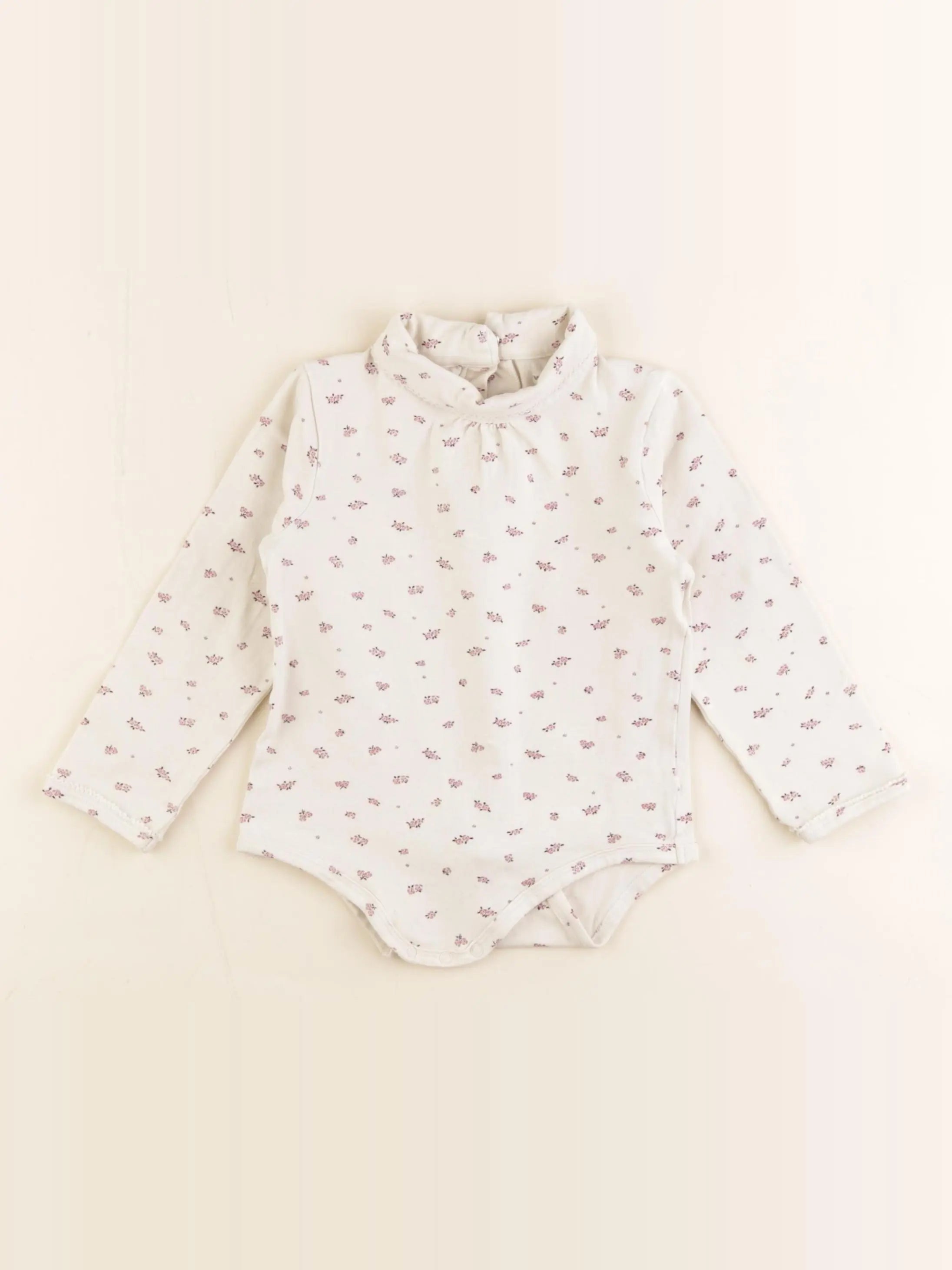 Vertbaudet - body à col beige - 3 ans