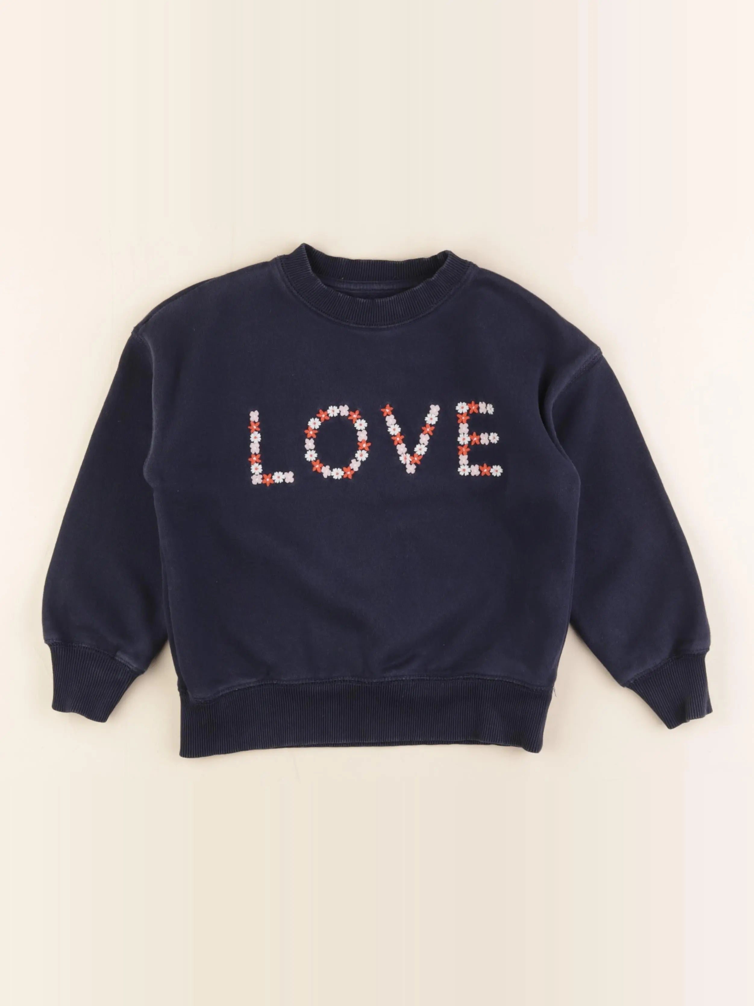 Monoprix - sweat bleu - 6 ans