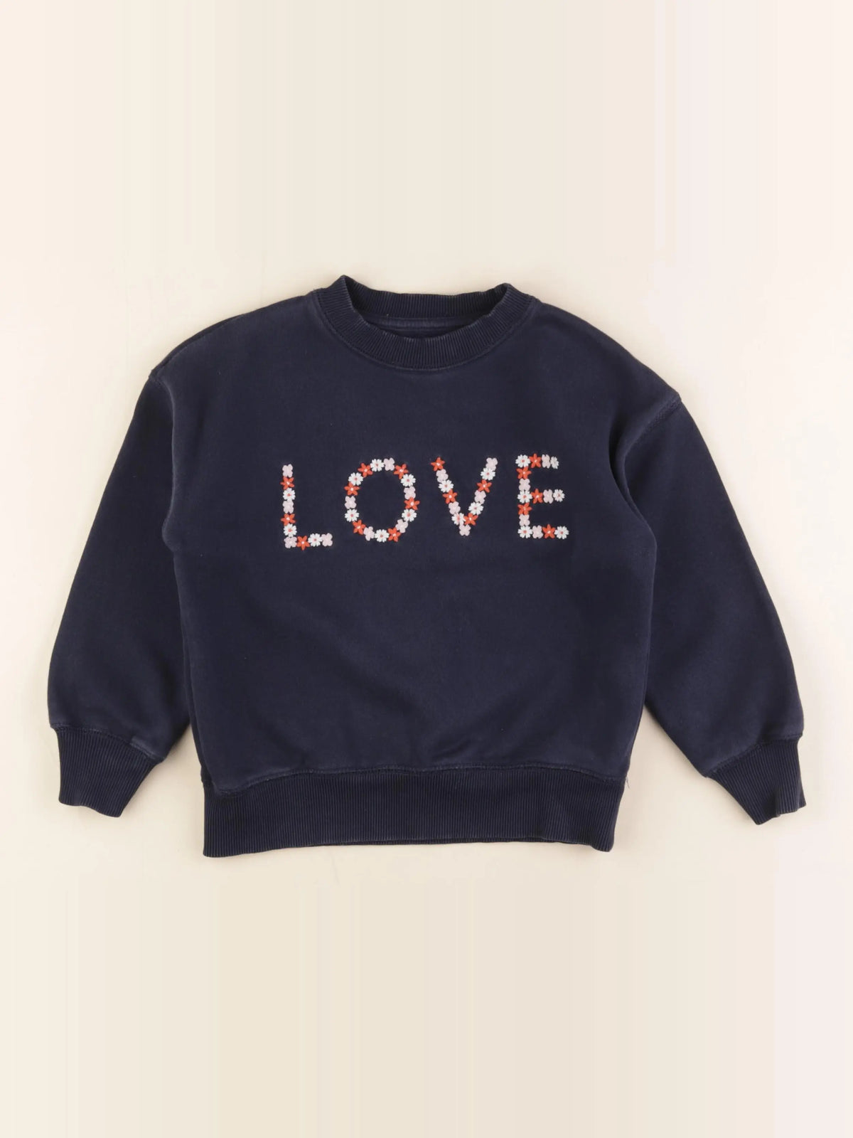 Monoprix - sweat bleu - 6 ans