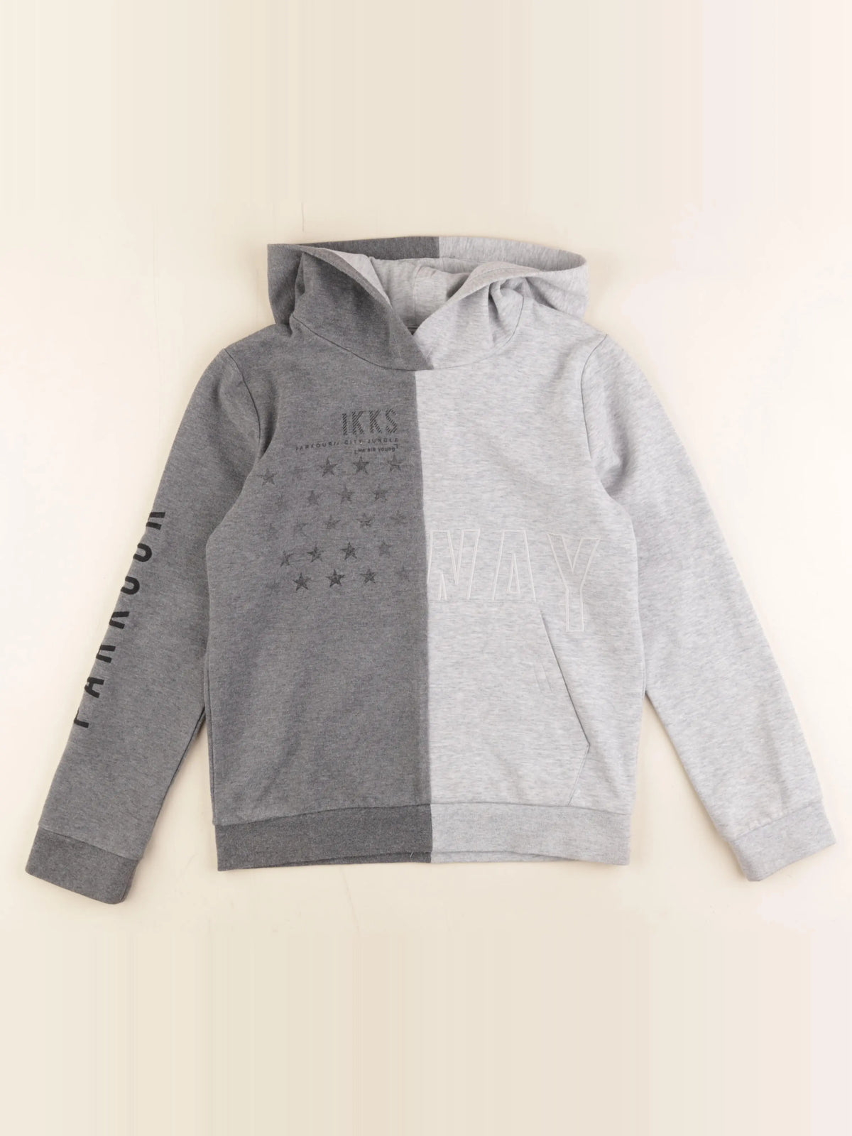 IKKS - sweat gris - 10 ans