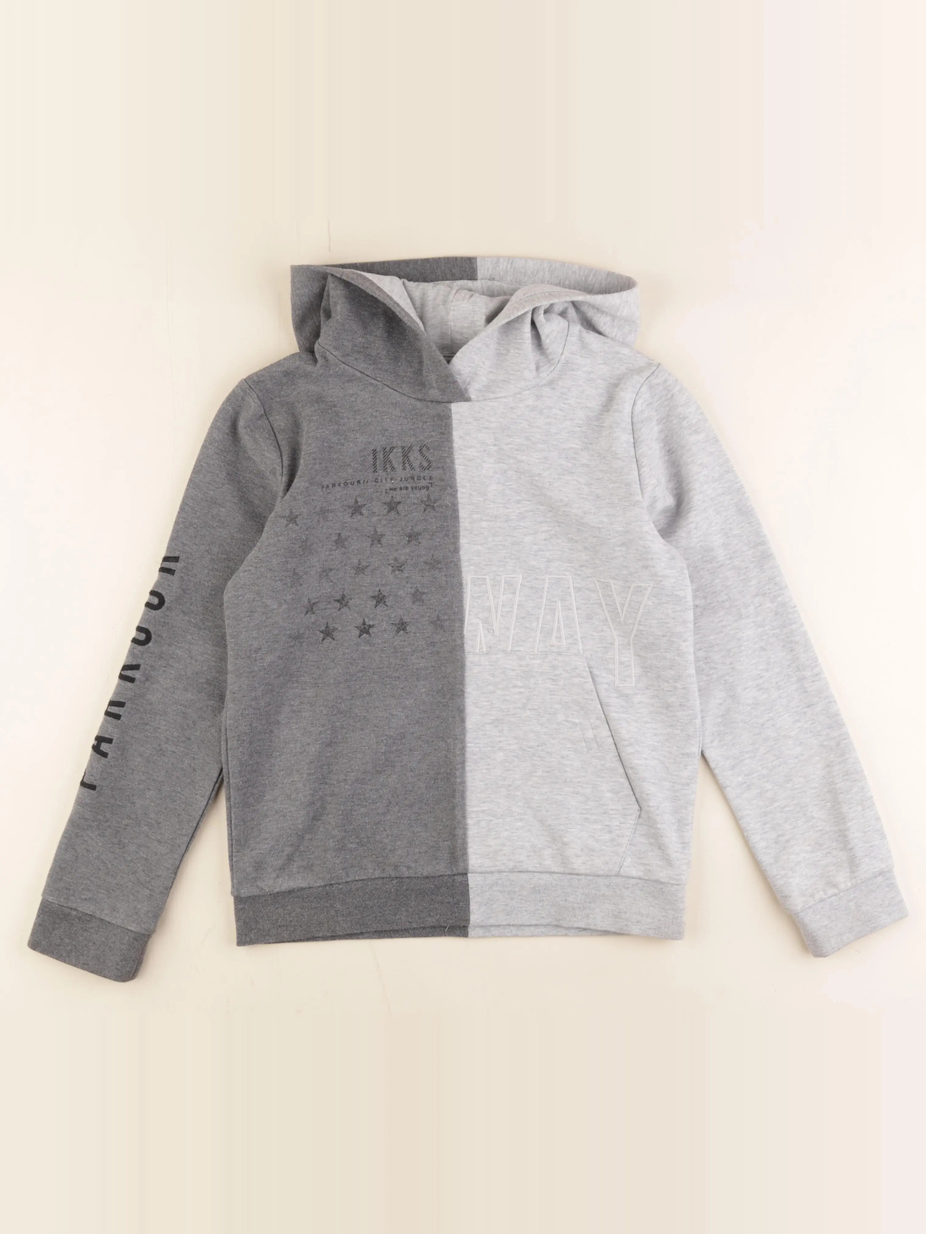 IKKS - sweat gris - 10 ans